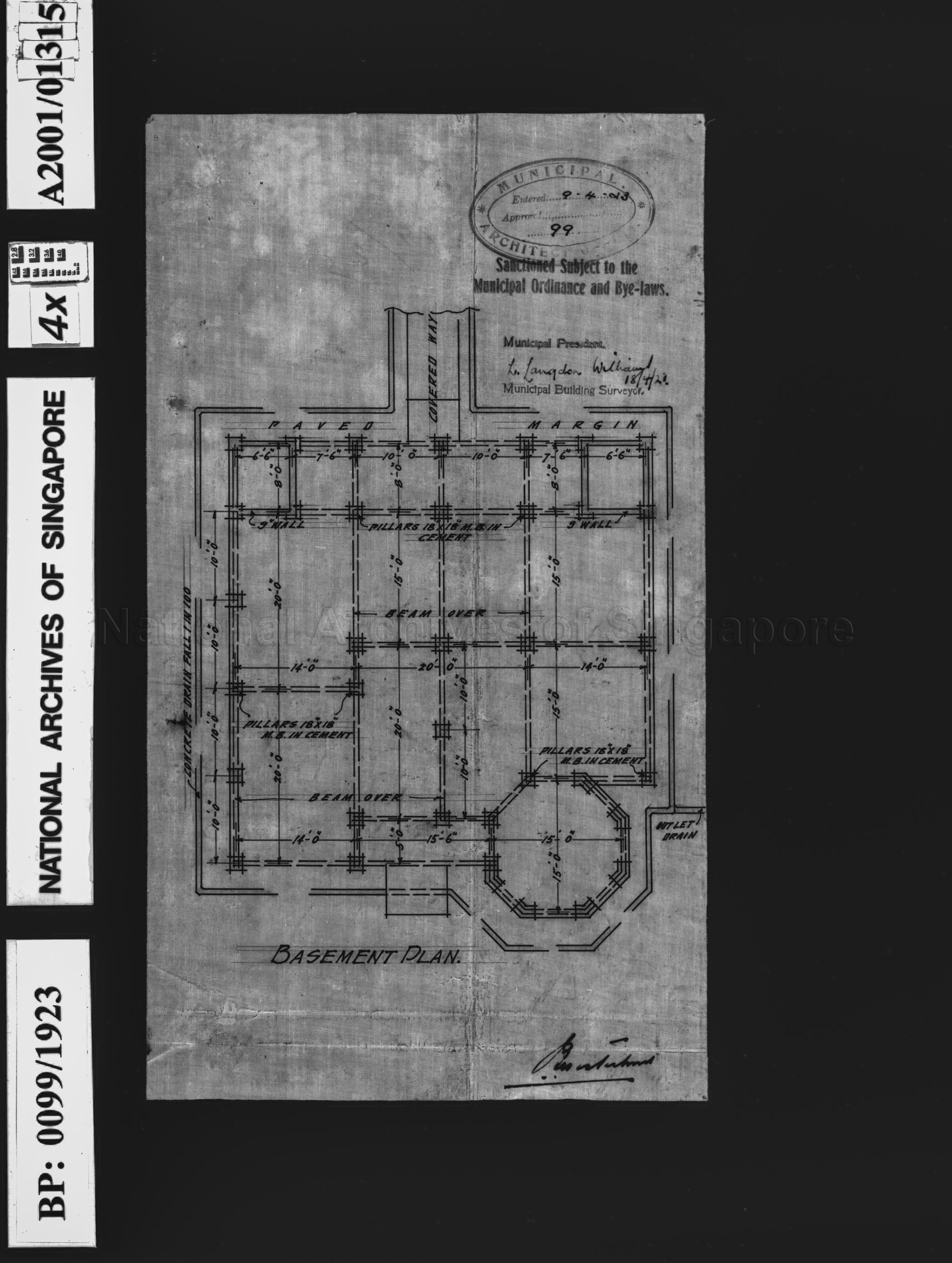 (UNTITLED - 2 BUNGALOWS), BASEMENT PLAN