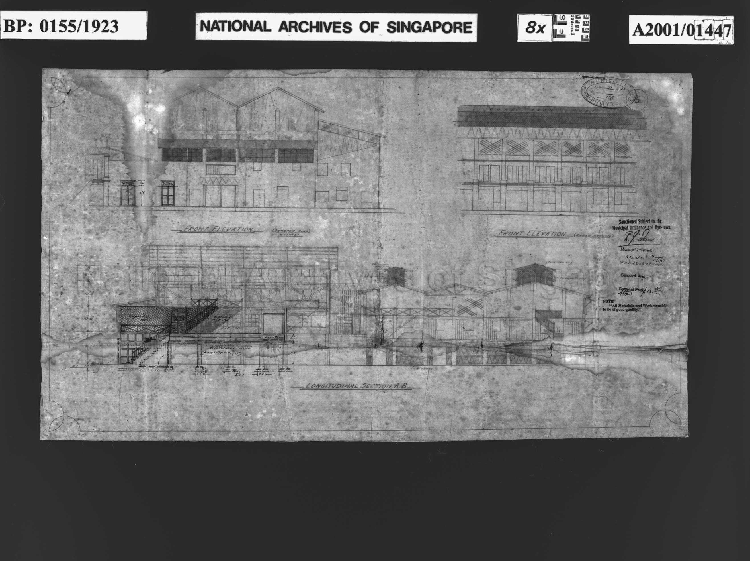 (UNTITLED - SHOE FACTORY AT ADDRESSED UNITS), ELEVATIONS AND …