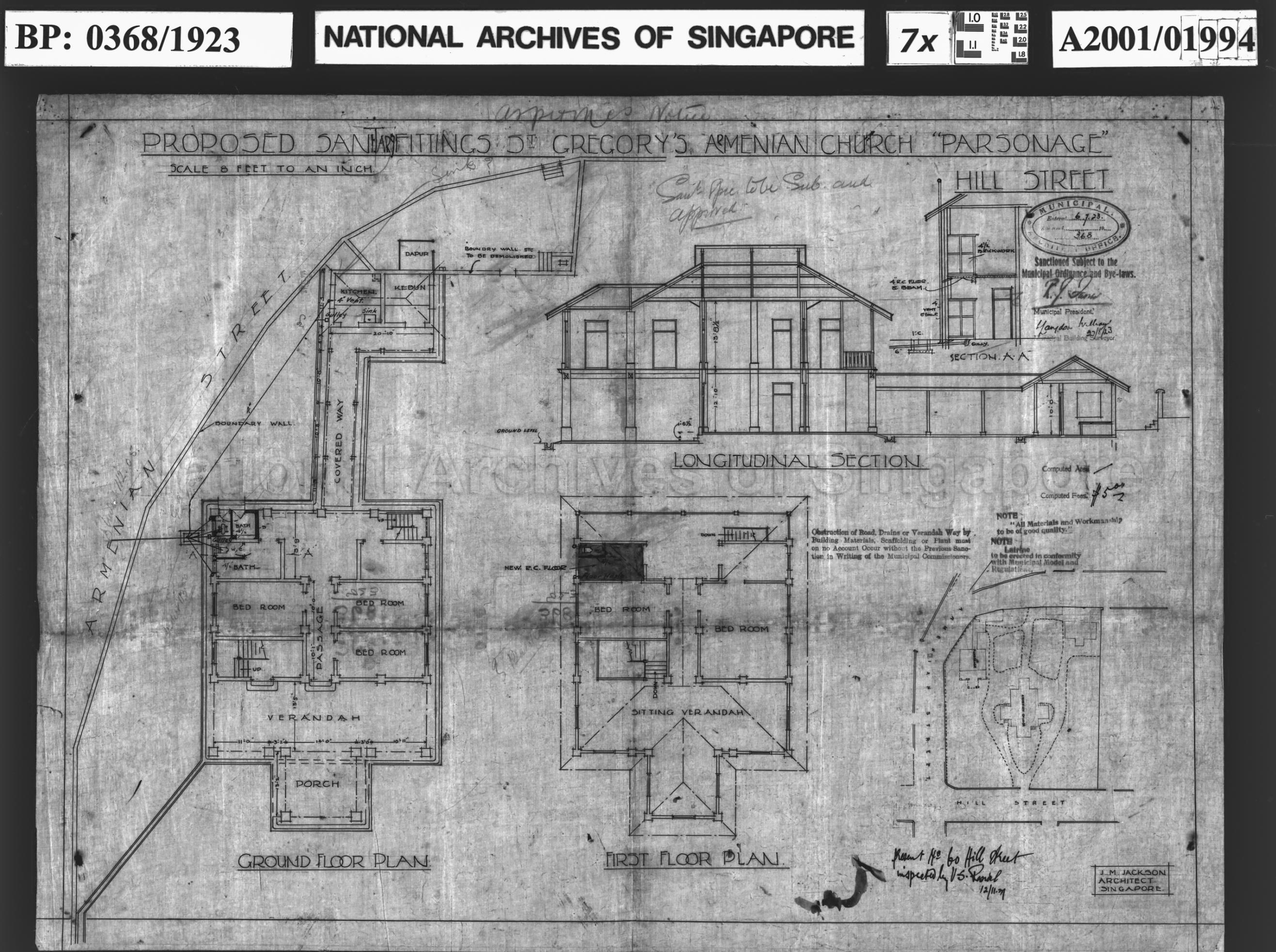 SANITARY FITTINGS FOR ST GREGORY'S ARMENIAN CHURCH PARSONAGE