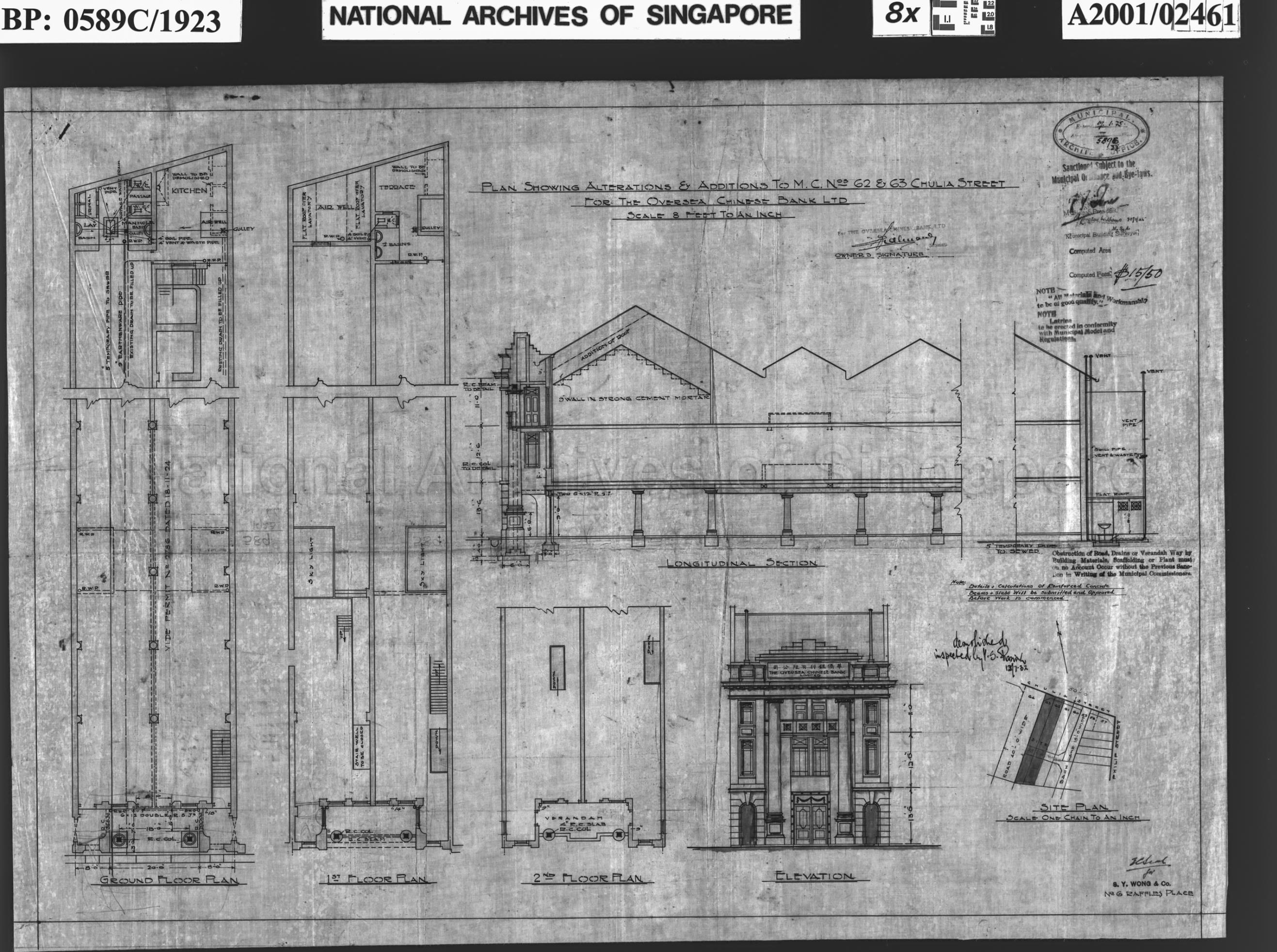 ALTERATIONS AND ADDITIONS TO UNITS (OVERSEA CHINESE BANK)
