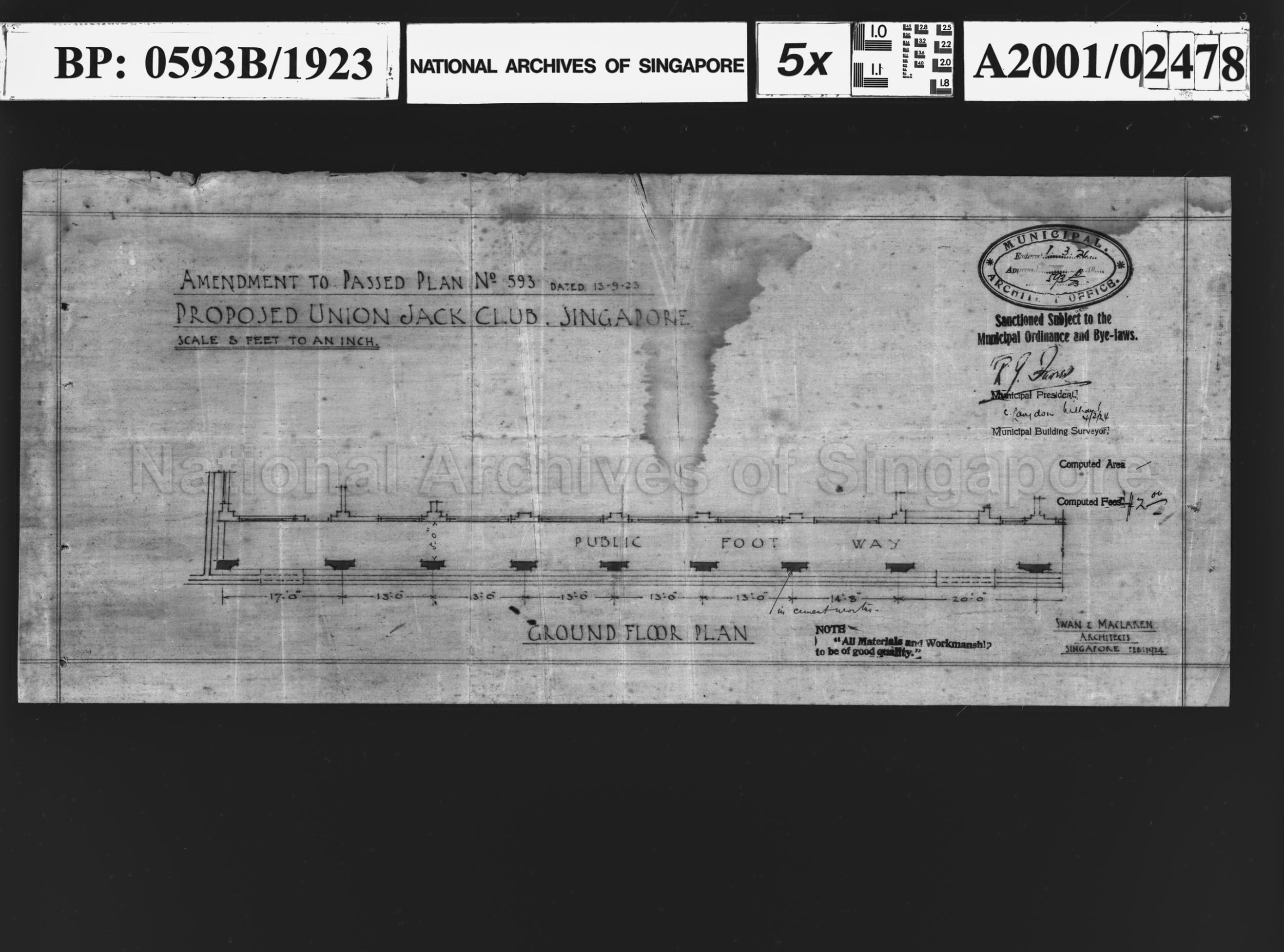 UNION JACK CLUB - AMENDMENT TO GROUND FLOOR PLAN, PASSED  …