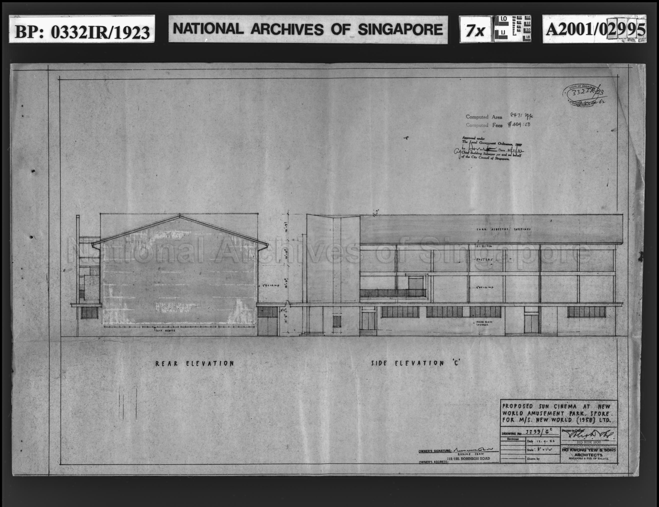 NEW WORLD AMUSEMENT PARK - RE-SITING OF SUN CINEMA,  …