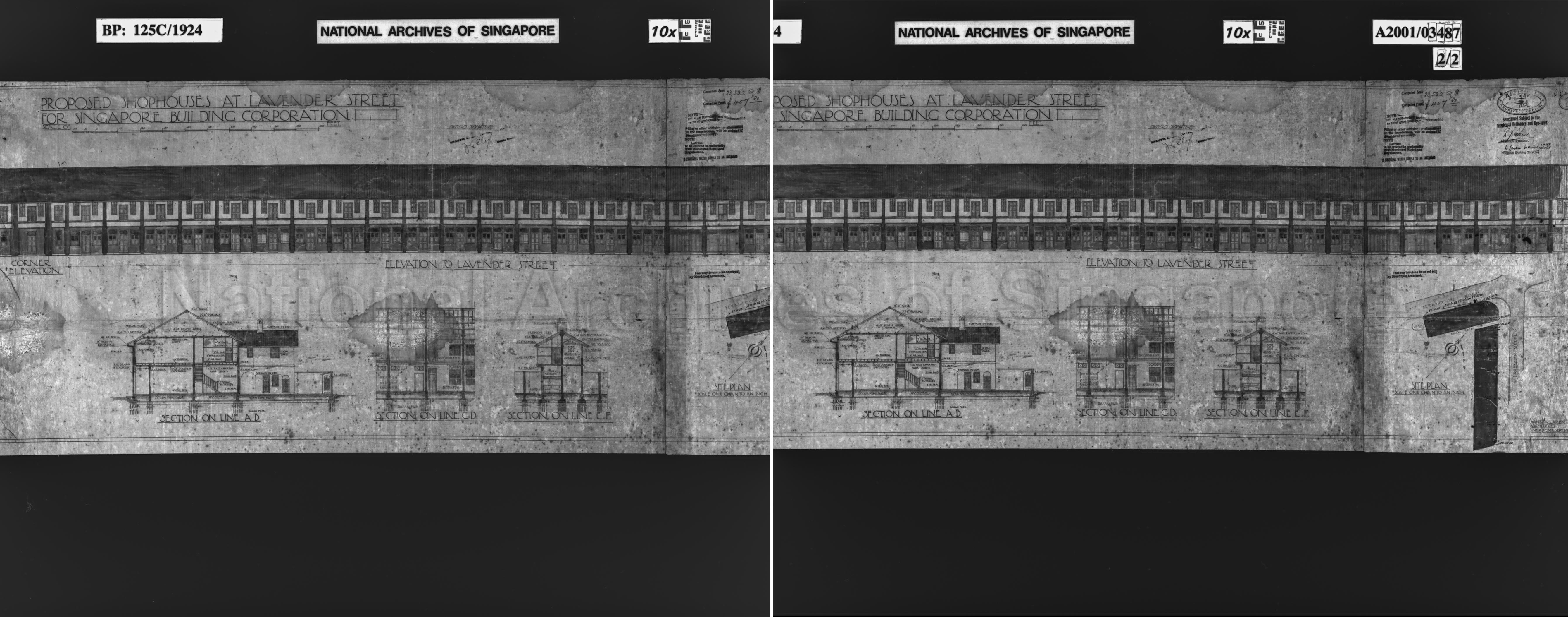 SHOPHOUSES (ELEVATION TO LAVENDER STREET)