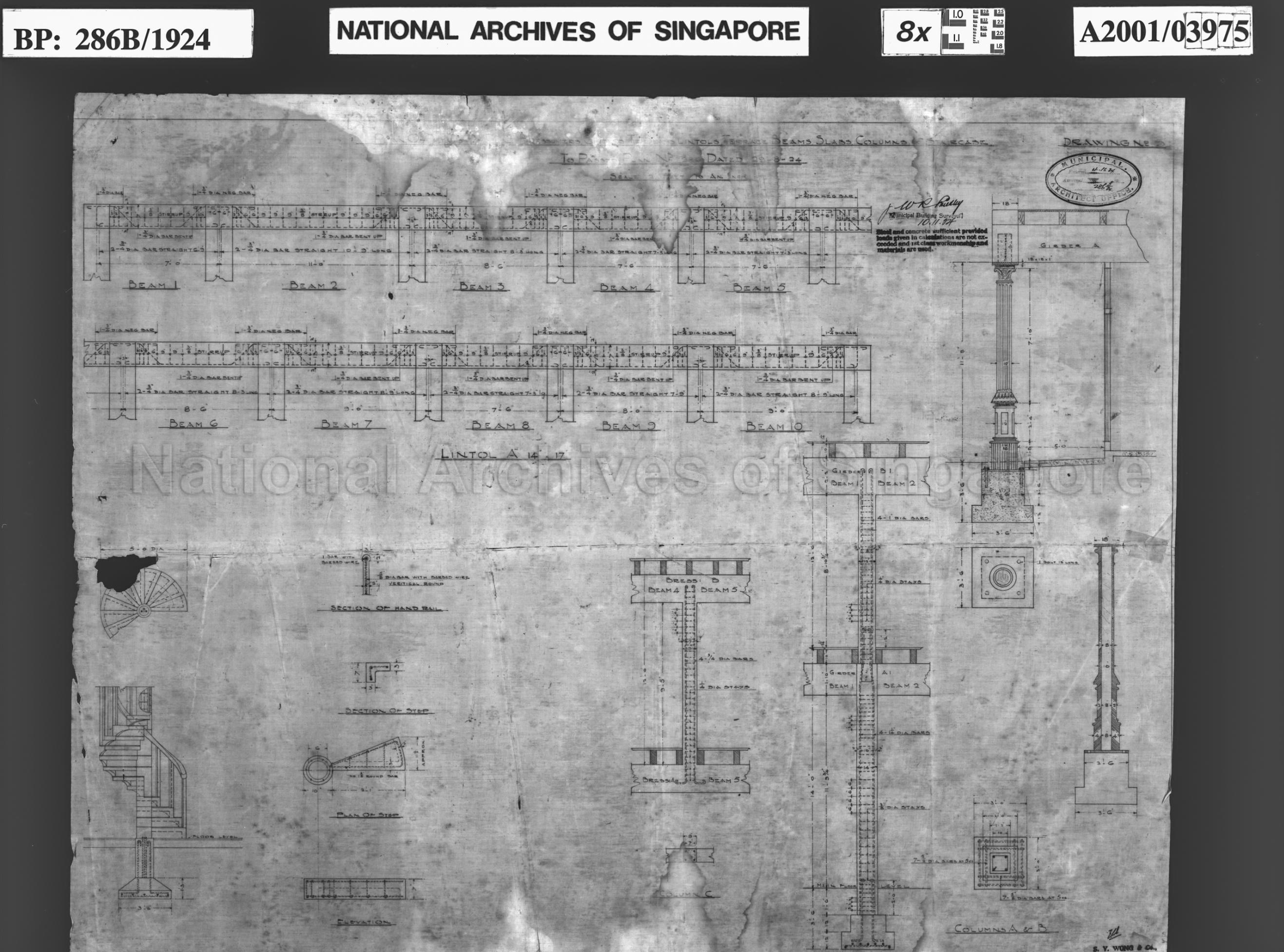 DETAILS OF R.C. BRESSUMMERS, GIRDERS, TIE BEAMS, LINTOLS,  …