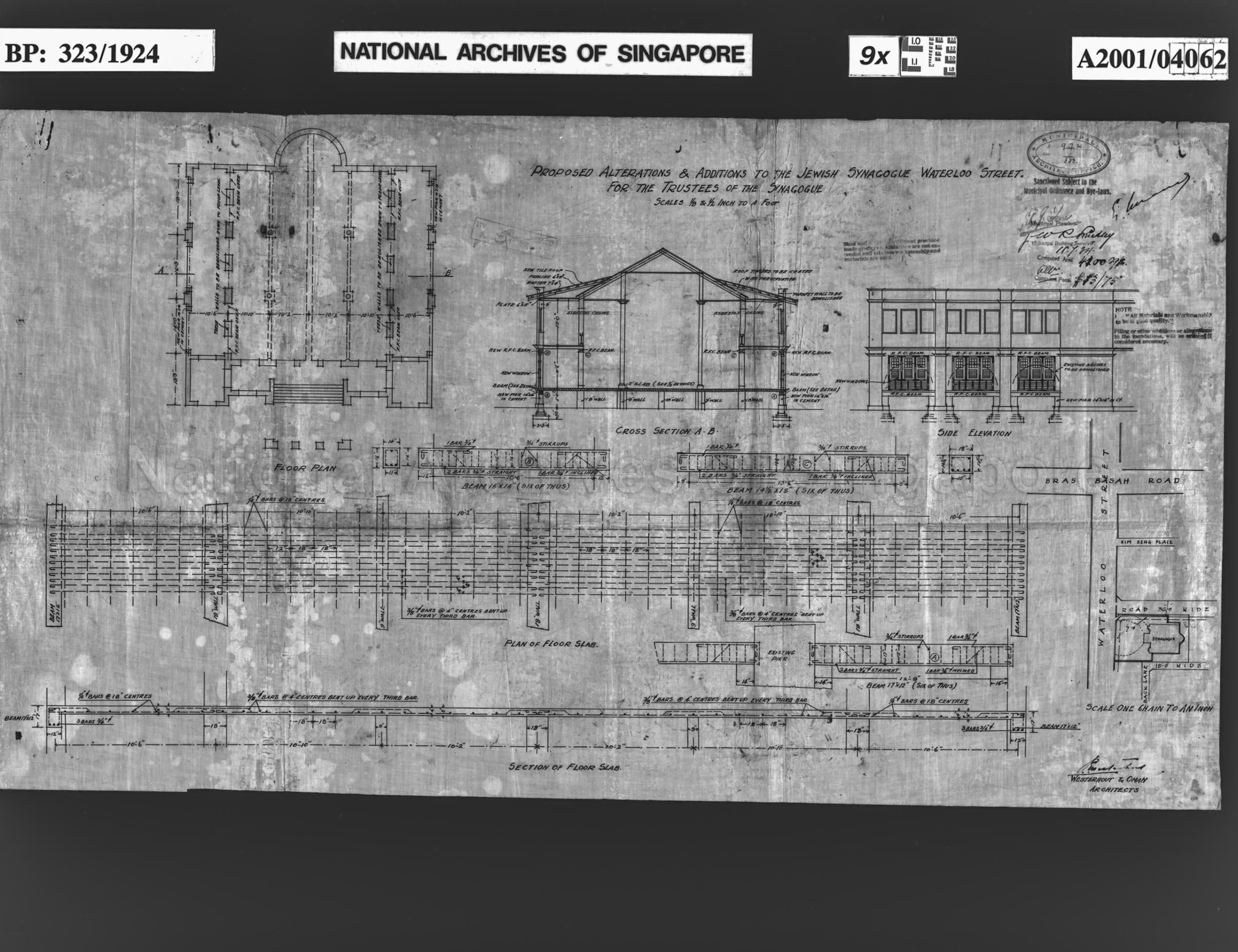 ALTERATIONS AND ADDITIONS TO JEWISH SYNAGOGUE (MAGHAIN ABOTH …