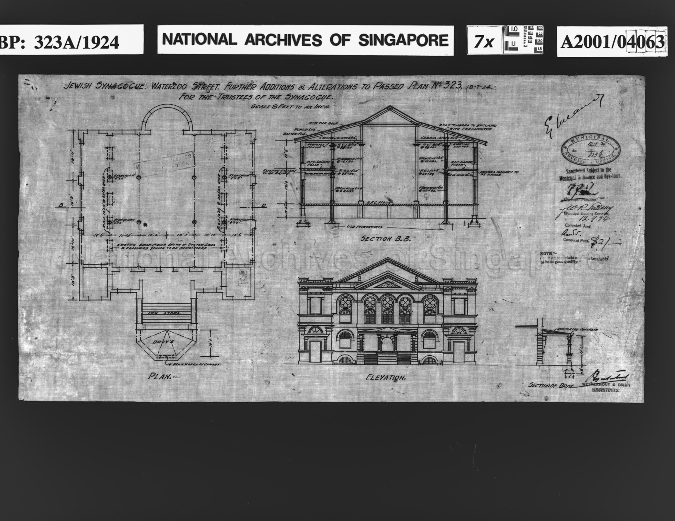 FURTHER ALTERATIONS AND ADDITIONS (MAGHAIN ABOTH SYNAGOGUE)