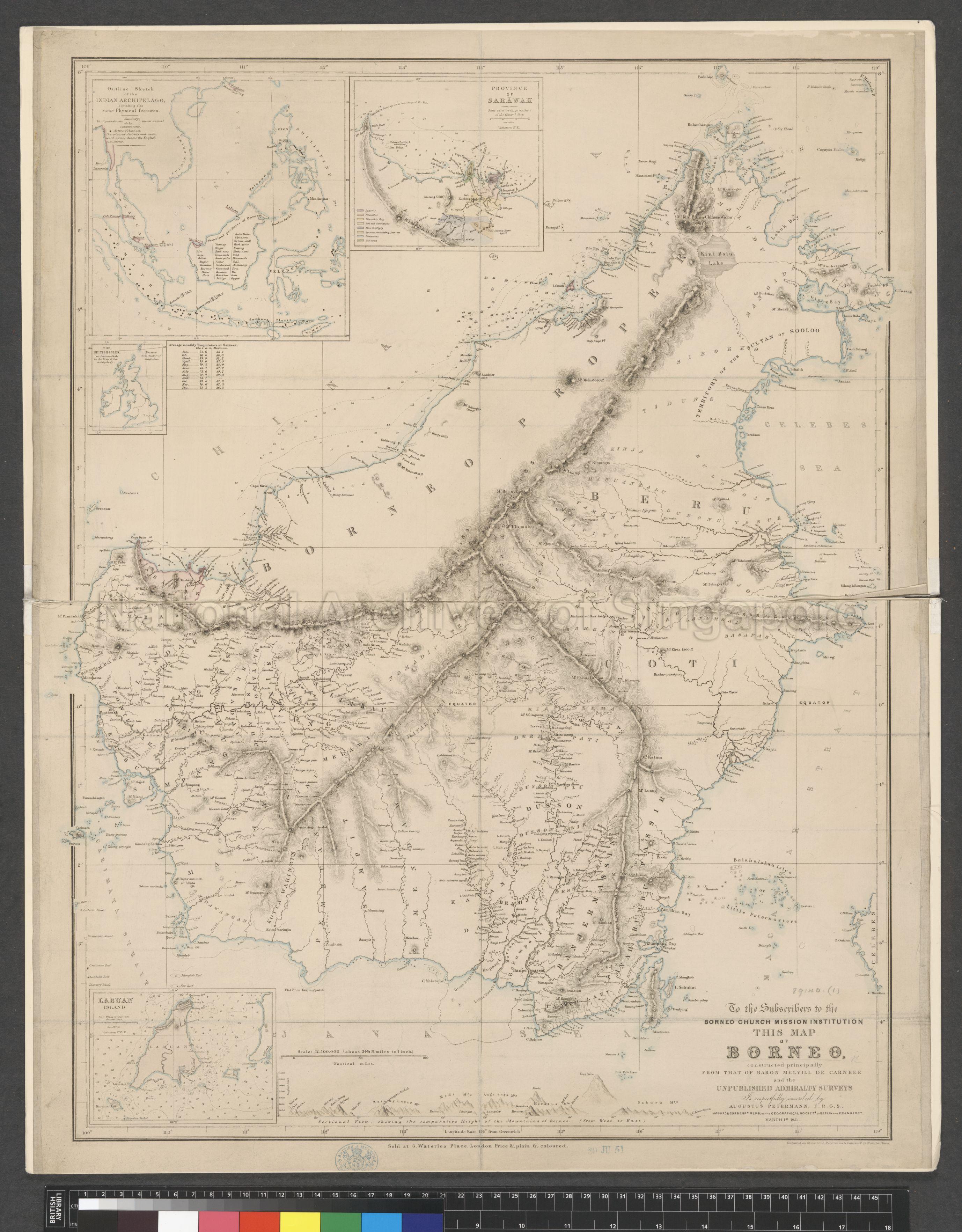 Map of Borneo