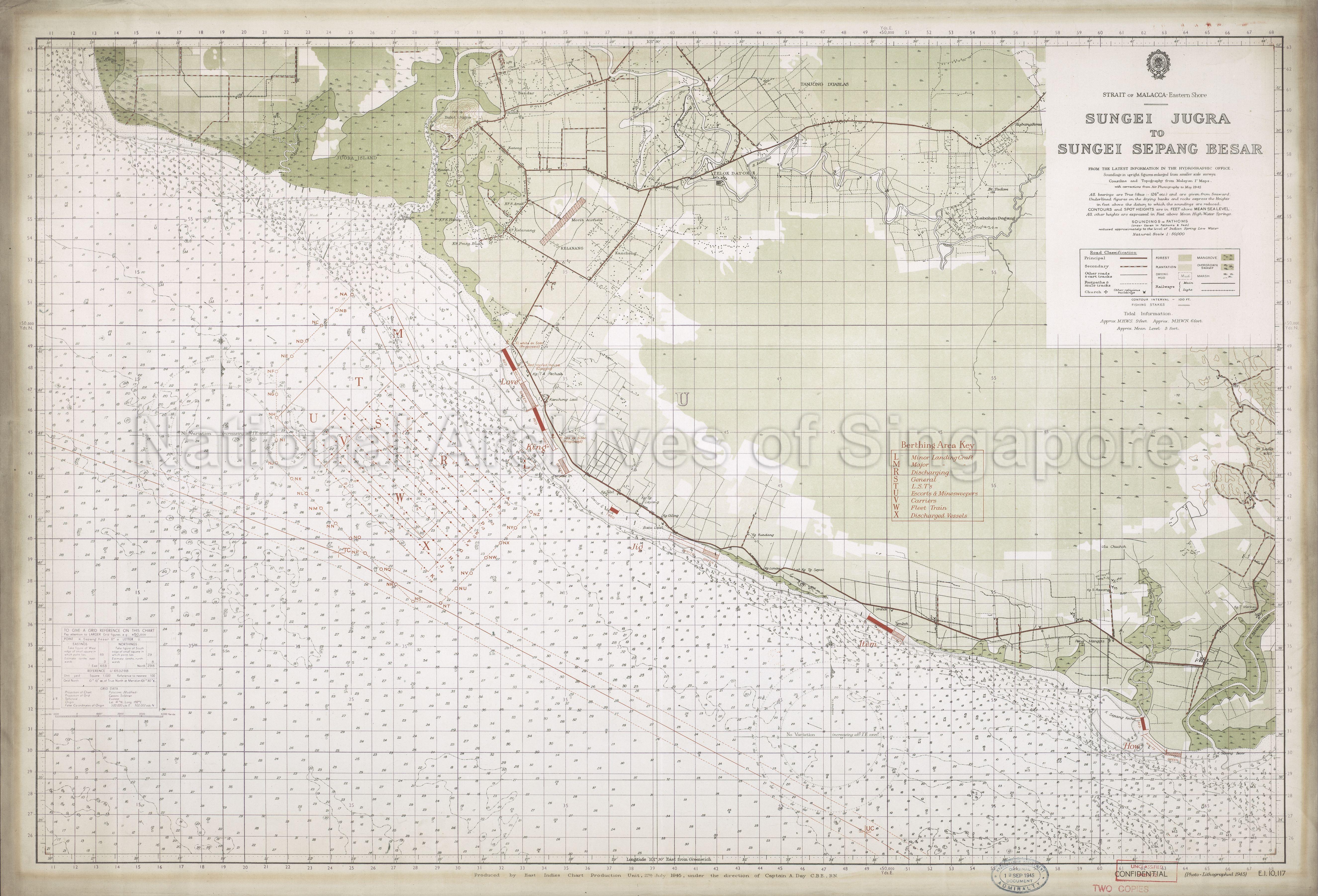 Strait Of Malacca-Eastern Shore. Sungei Jugra To Sungei  …