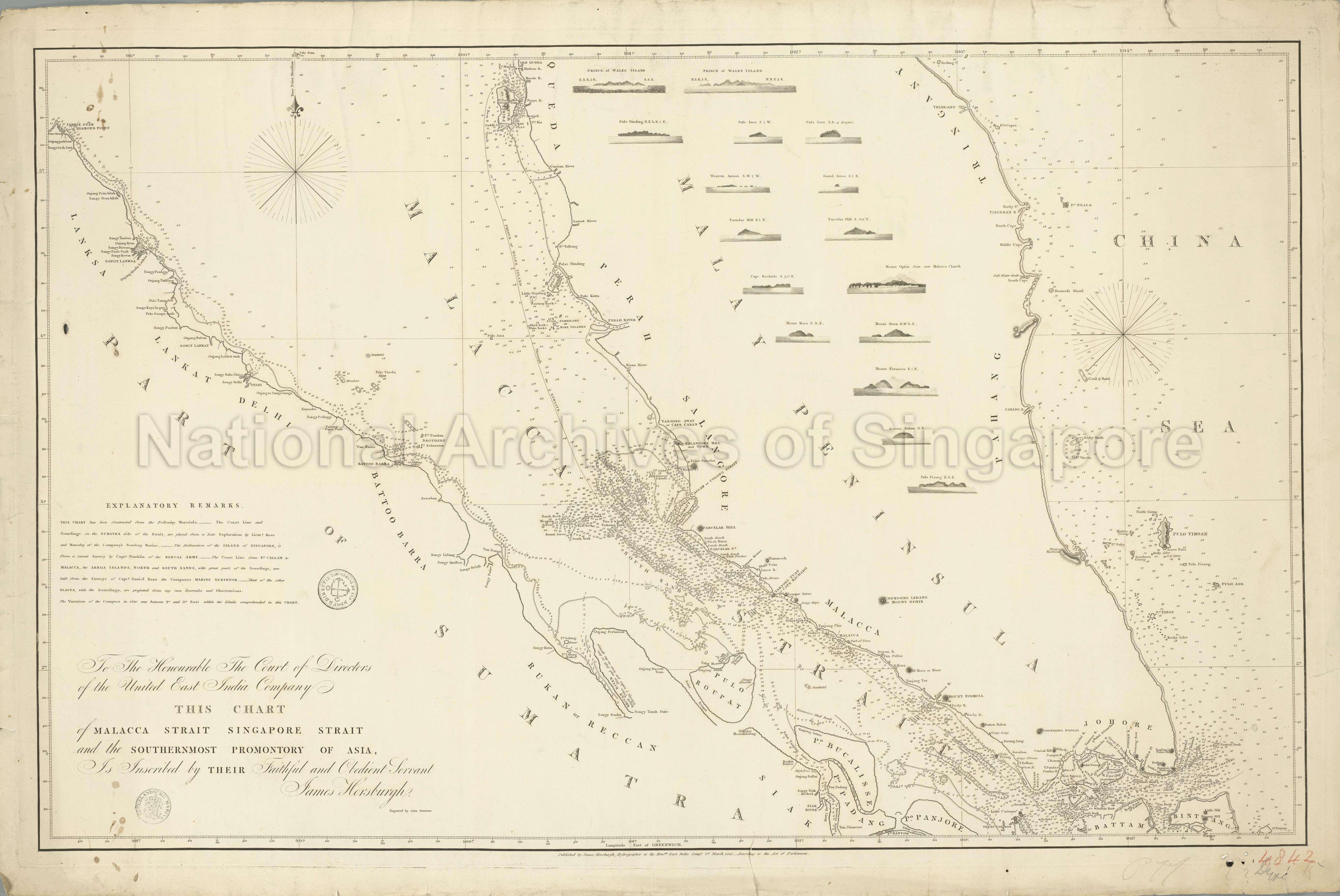 Chart of Malacca Strait, Singapore Strait and the  …