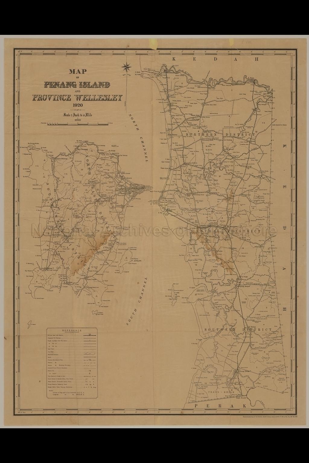 Map Of Penang Island And Province Wellesley