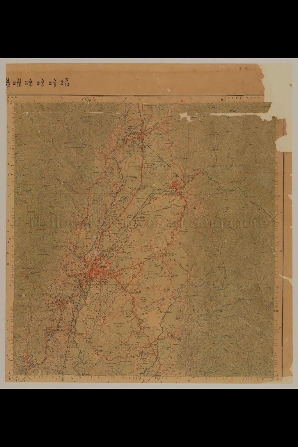 Federated Malay States (F.M.S.) Topo. (Index To Districts,  …