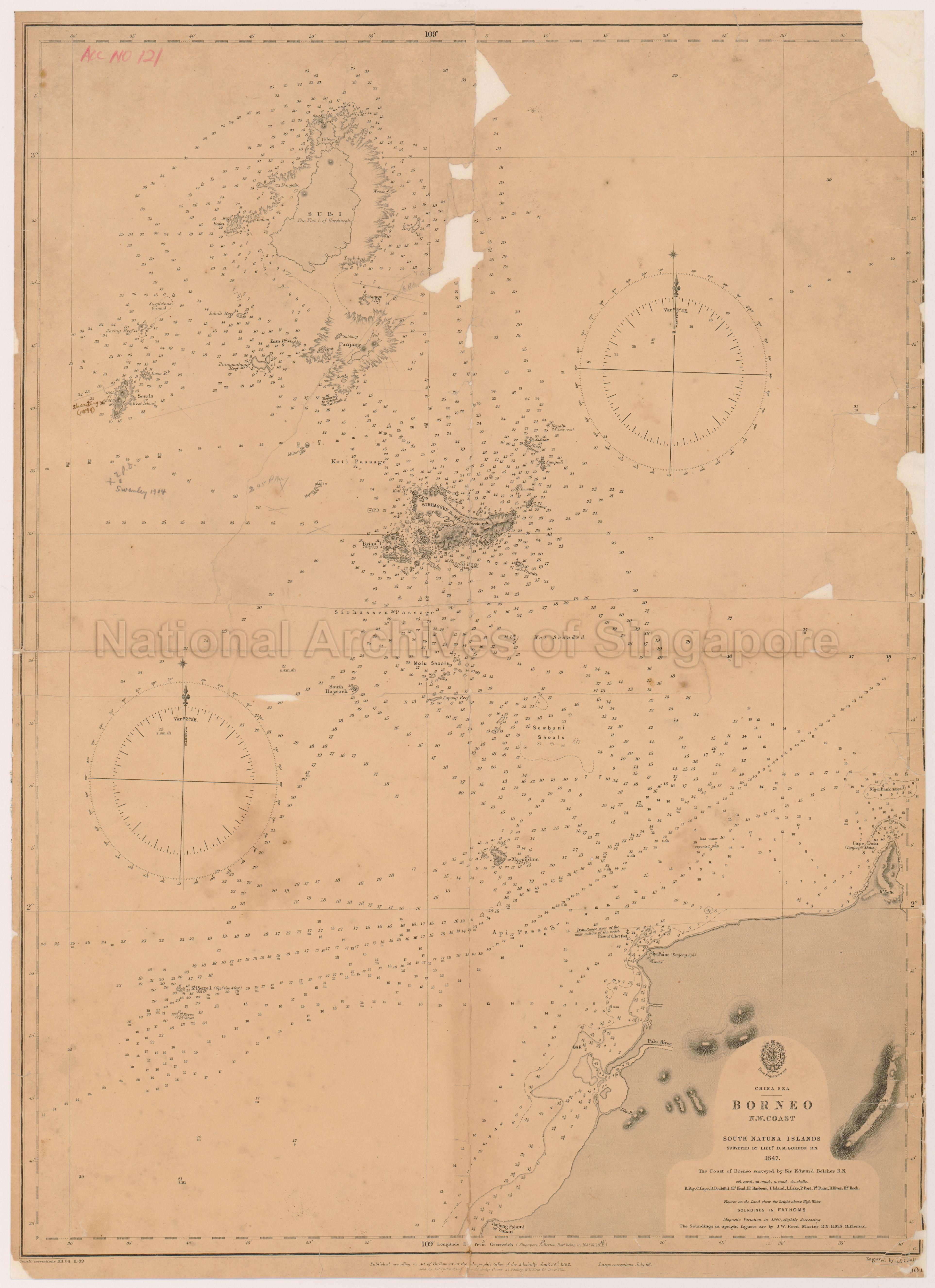 Borneo, North West Coast,  South Natuna Islands