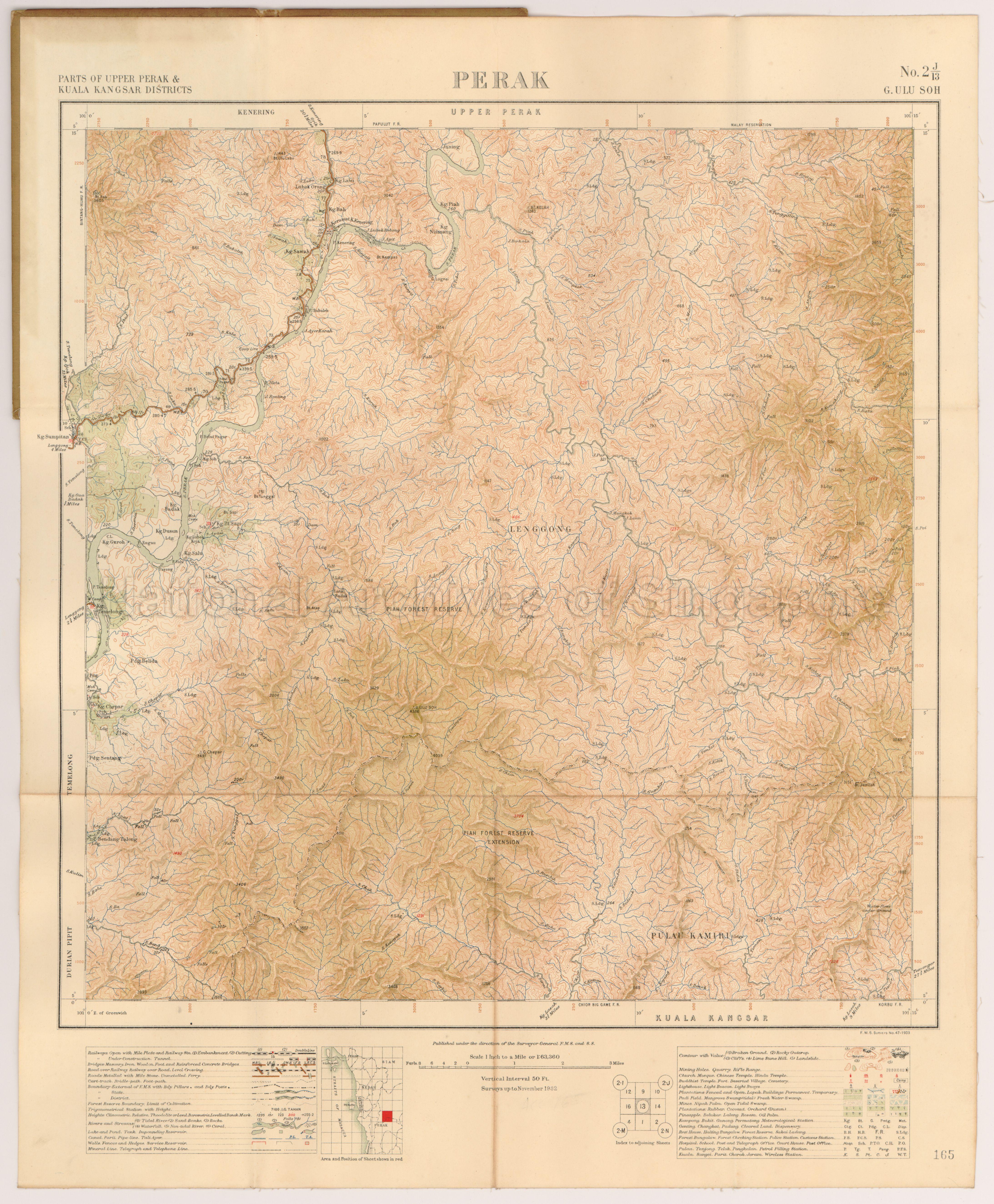 Parts of Upper Perak and Kuala Kangsar Districts, Gunong Ulu …