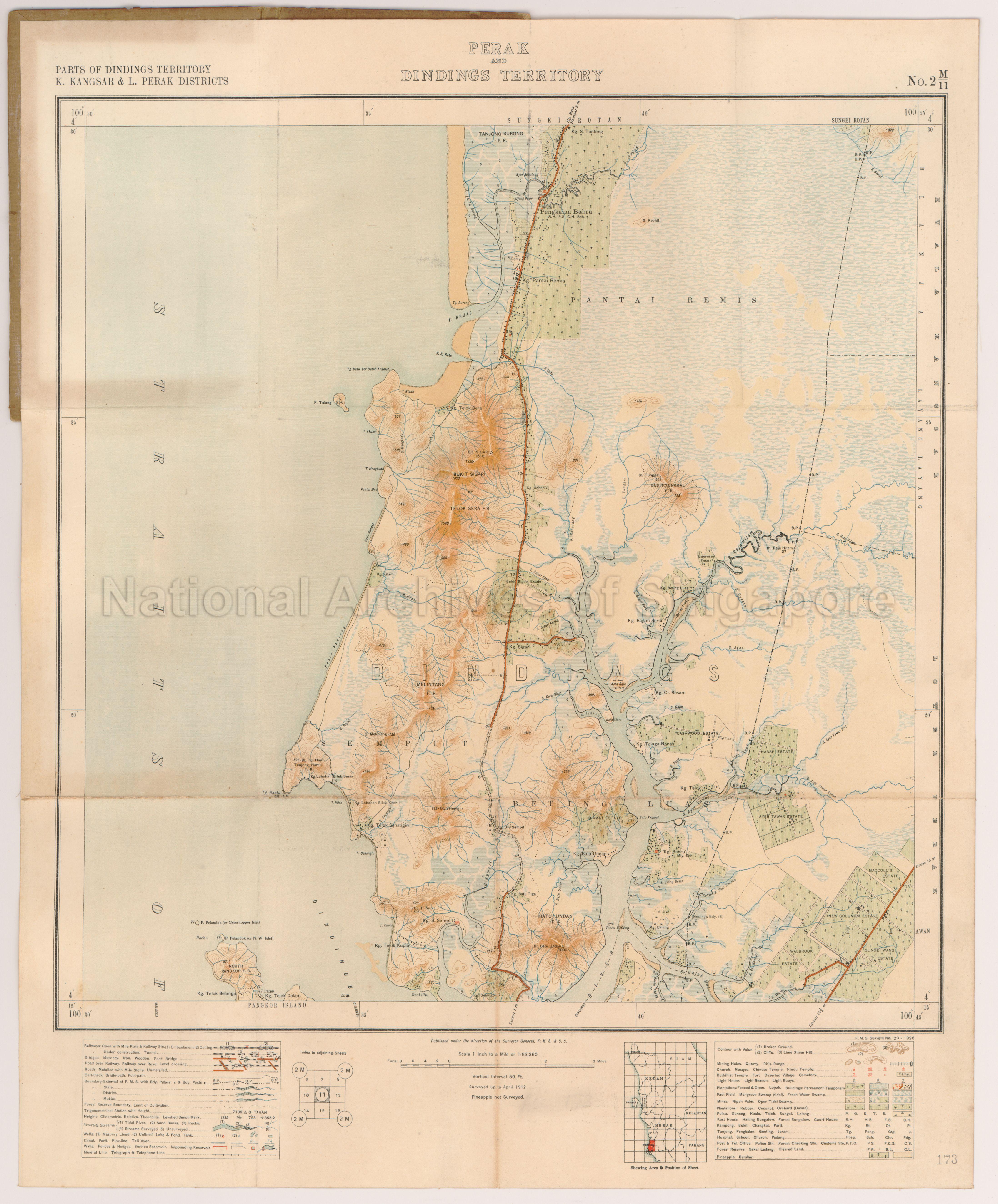 Parts of Dindings Territory, K. Kangsar & L. Perak Districts …