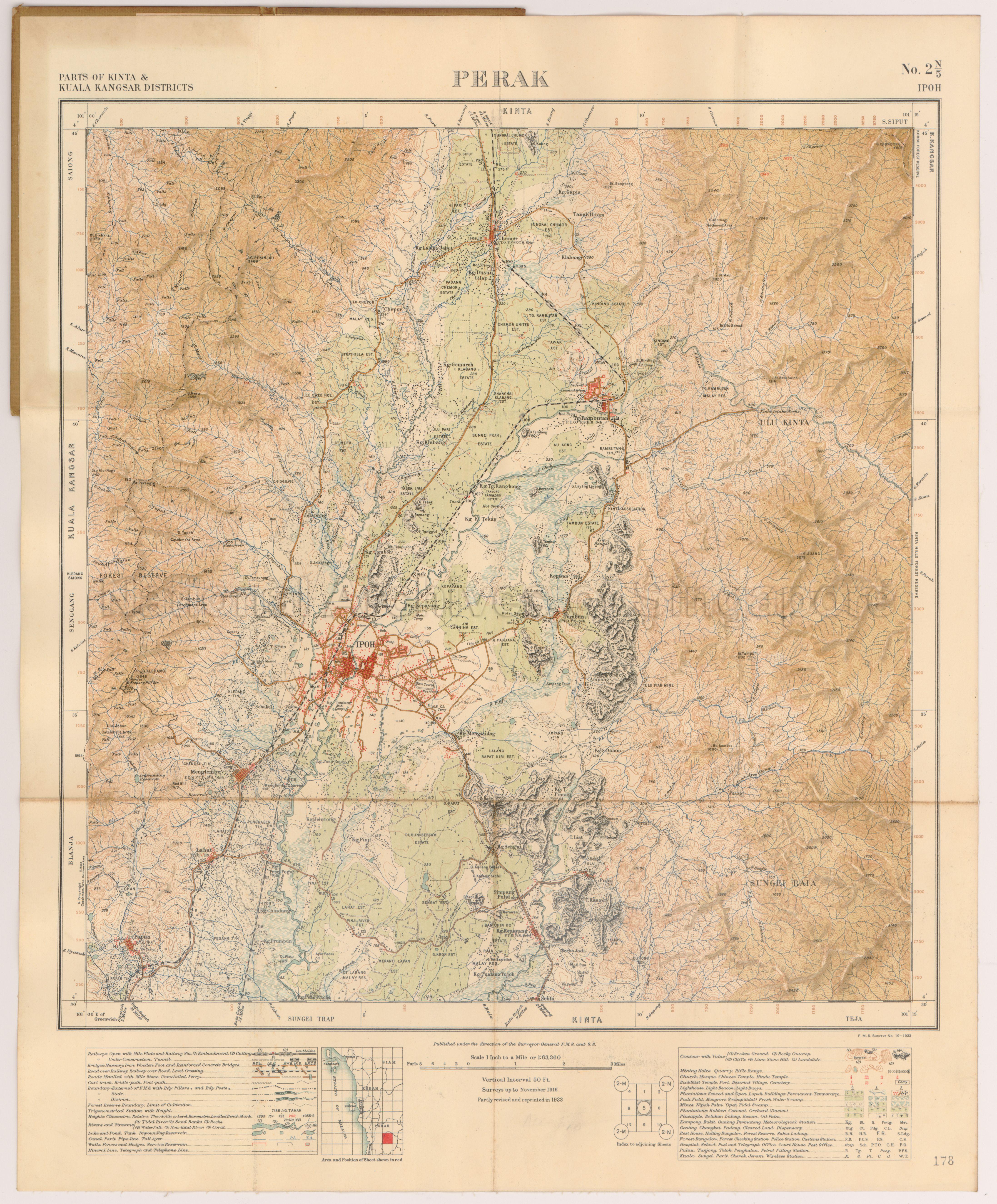 Parts of Kinta and Kuala Kangsar Districts, Ipoh, Perak