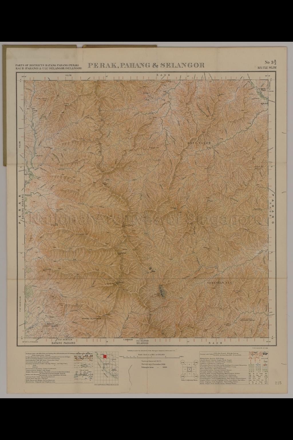 Parts of Districts Batang Padang (Perak), Raub (Pahang) &  …