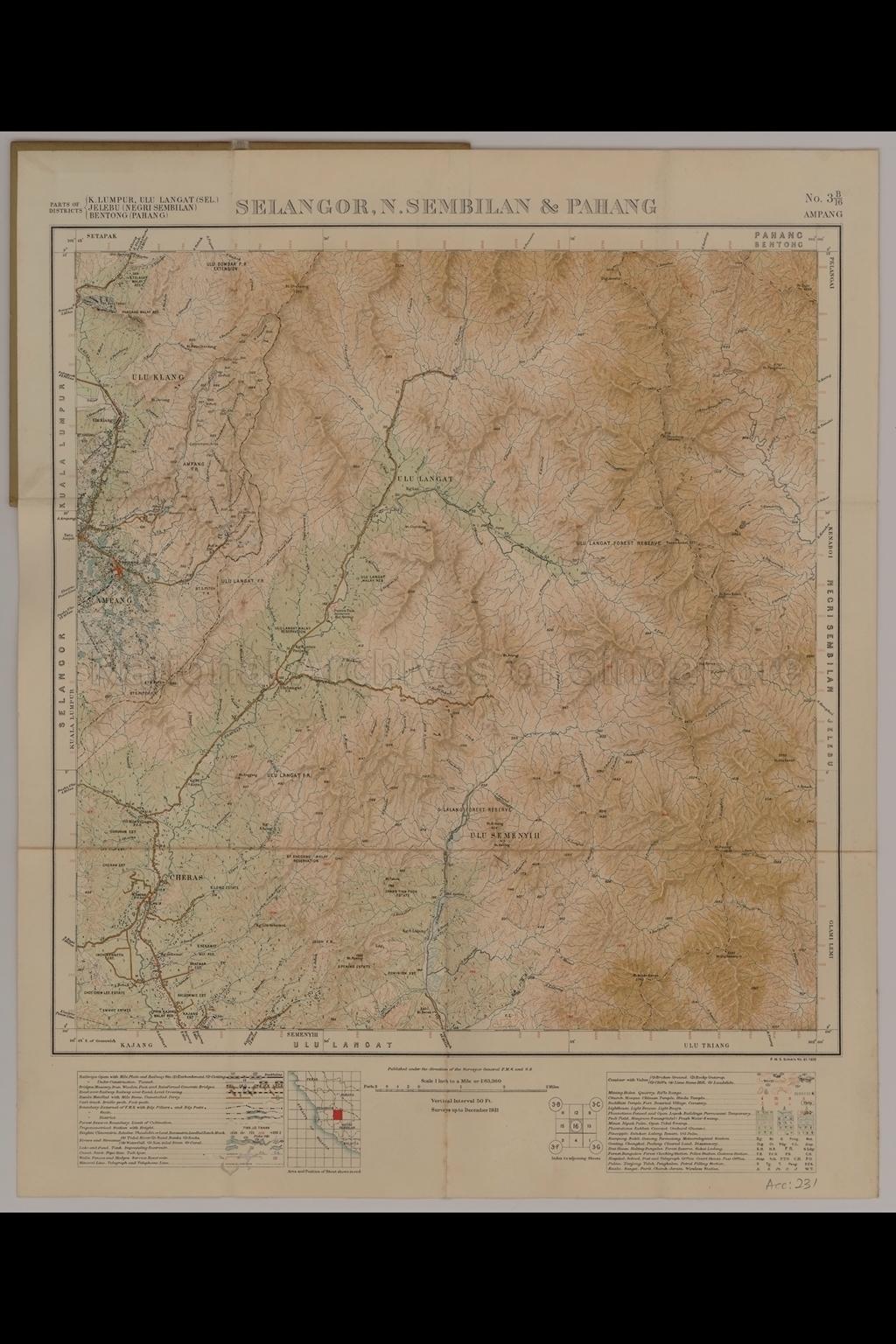 Parts of Districts K. Lumpur, Ulu Langat (Sel), Jelebu ( …