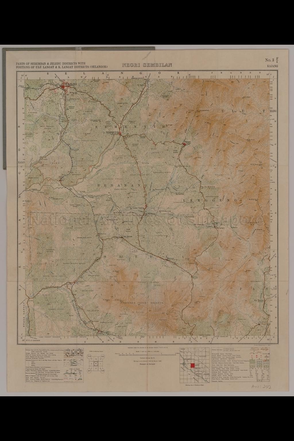 Parts of Seremban and Jelebu Districts with portions of  Ulu …