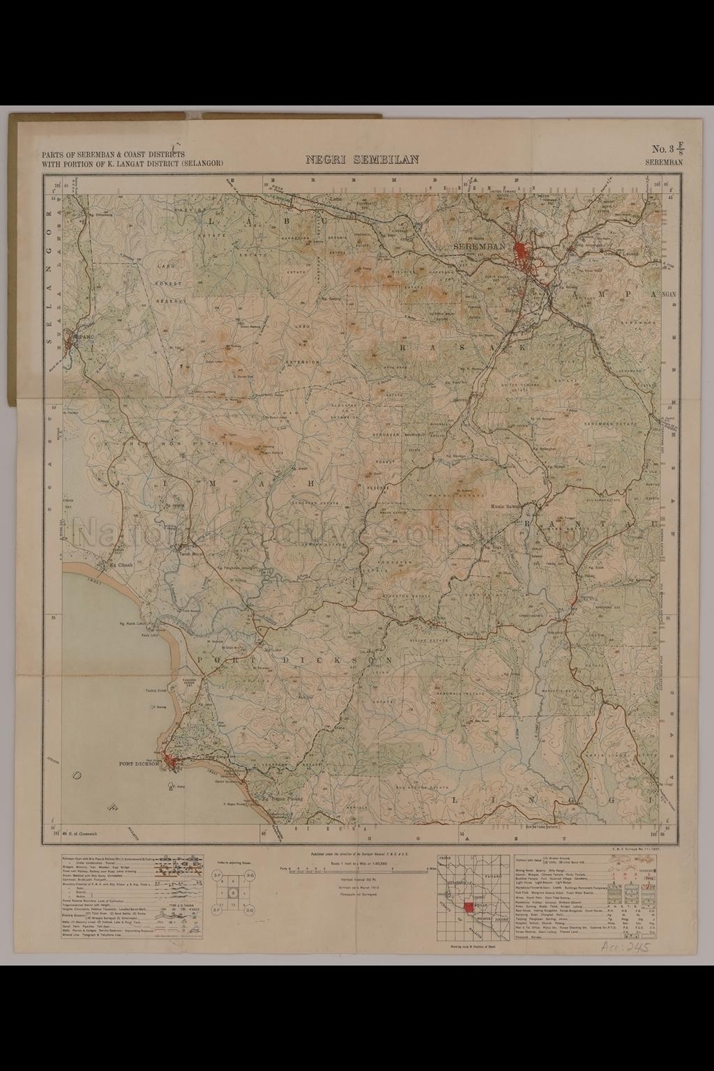 Parts of Seremban and Coast with portion of Kuala Langat  …
