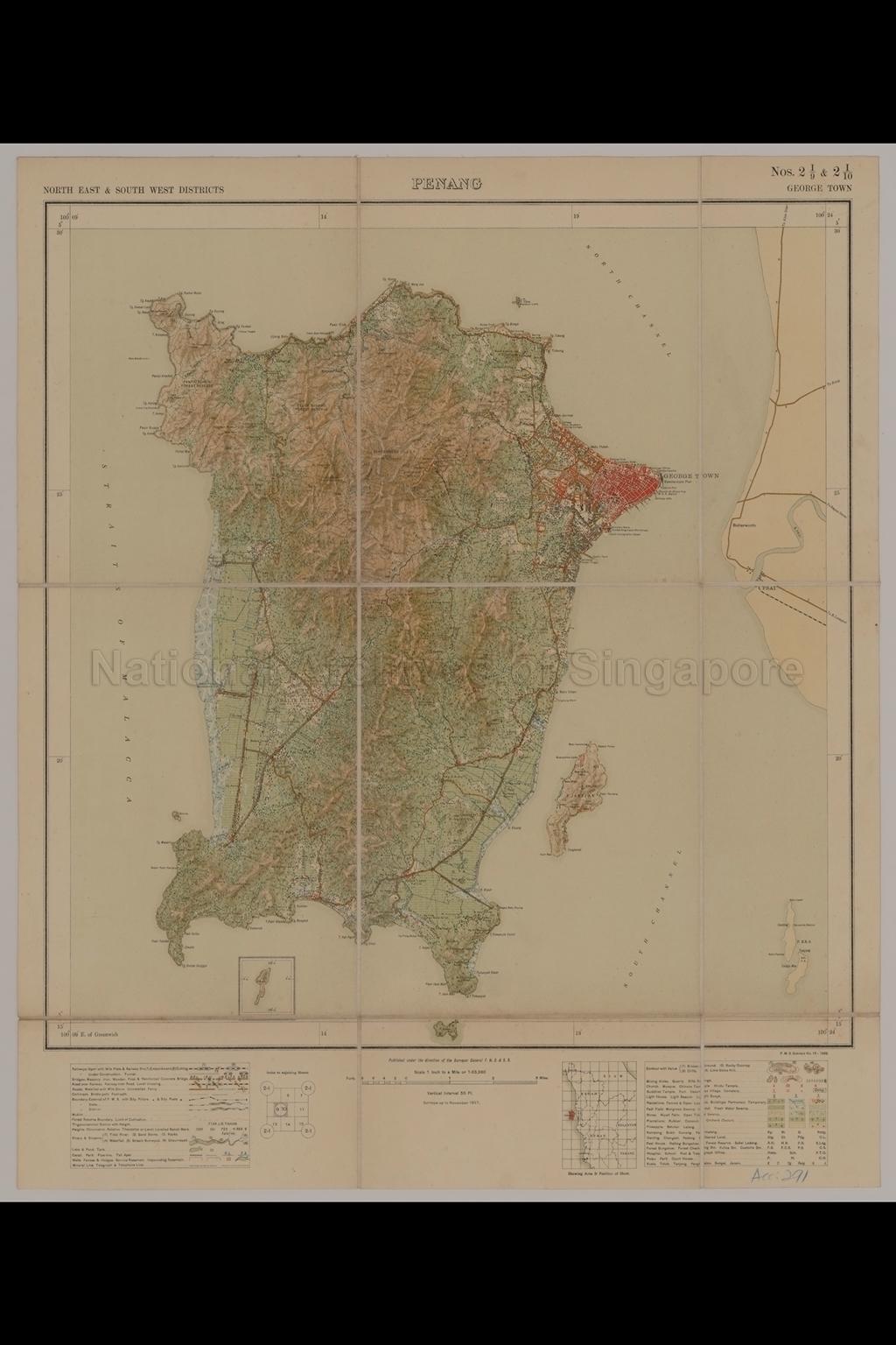 Penang. North East & South West Districts, Georgetown.