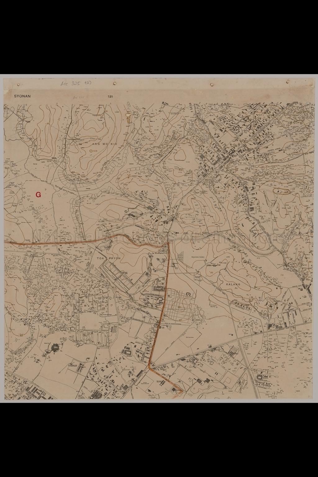 Syonan. Map Showing Police Division B