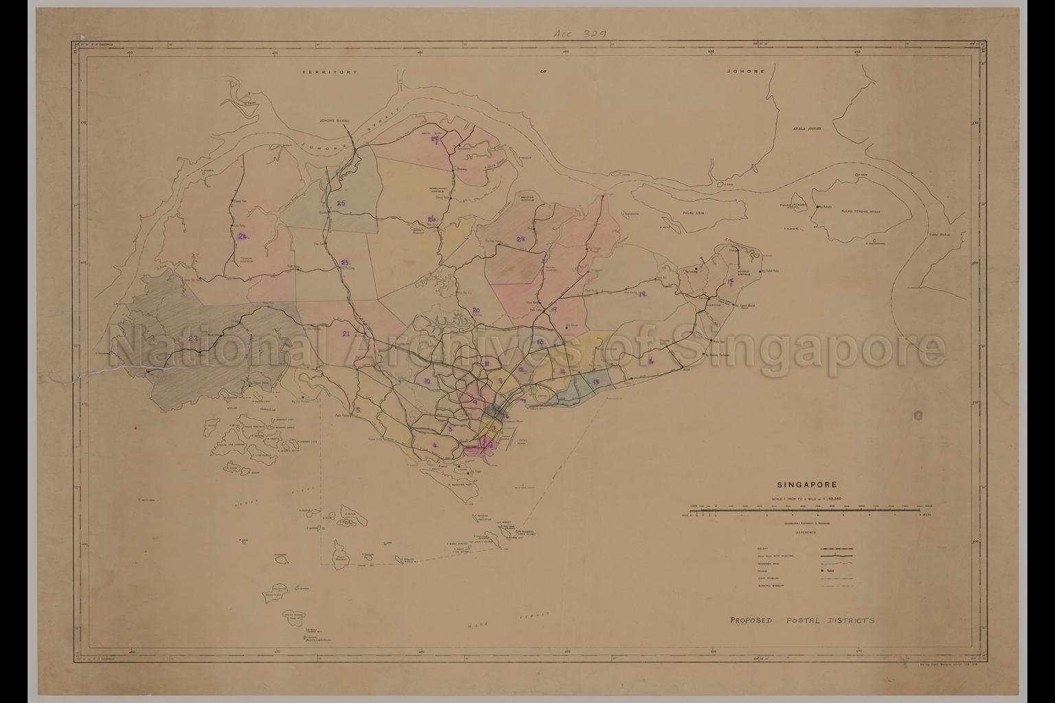 Singapore. Proposed Postal District