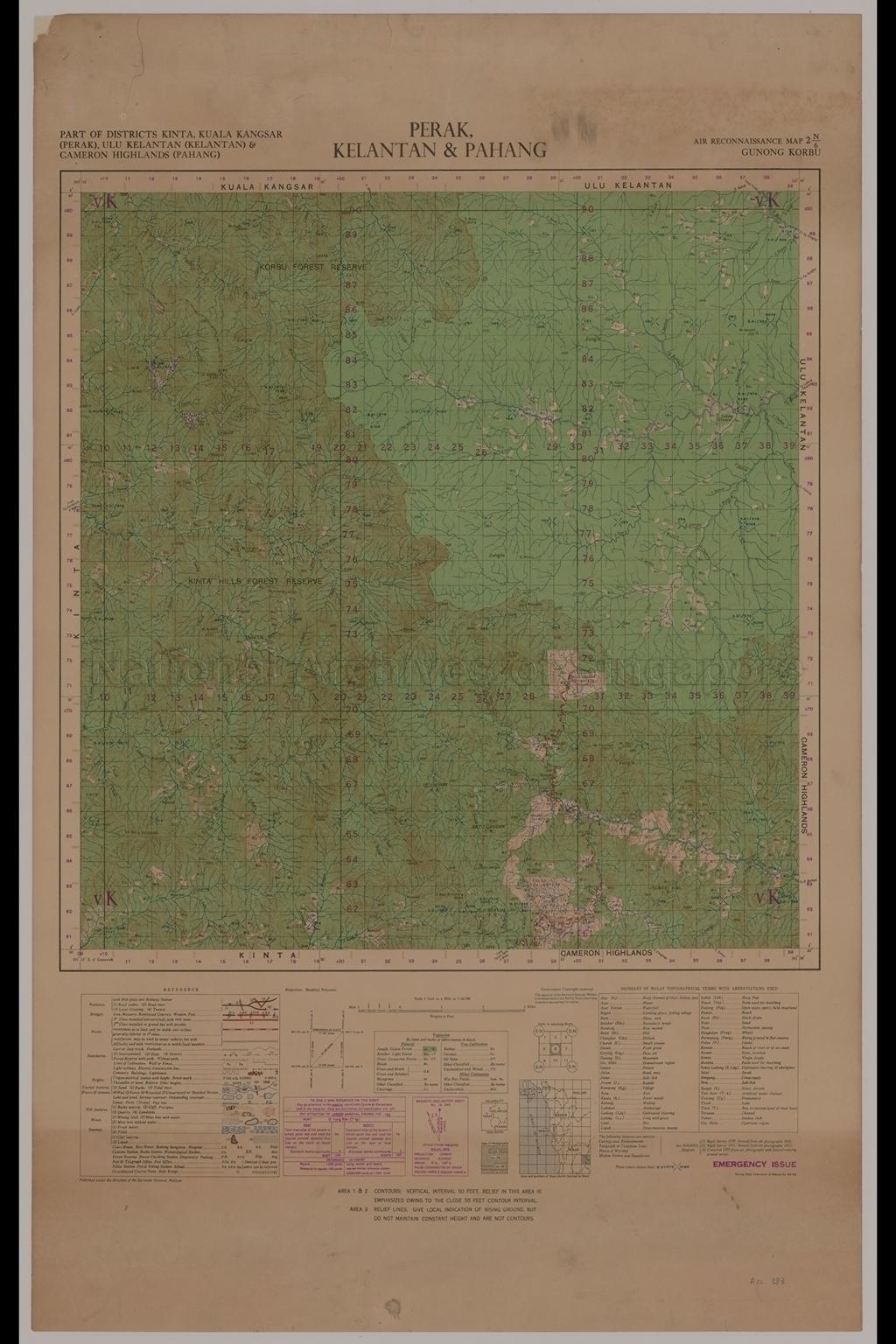 Part of Districts Kinta, Kuala Kangsar (Perak), Ulu Kelantan …