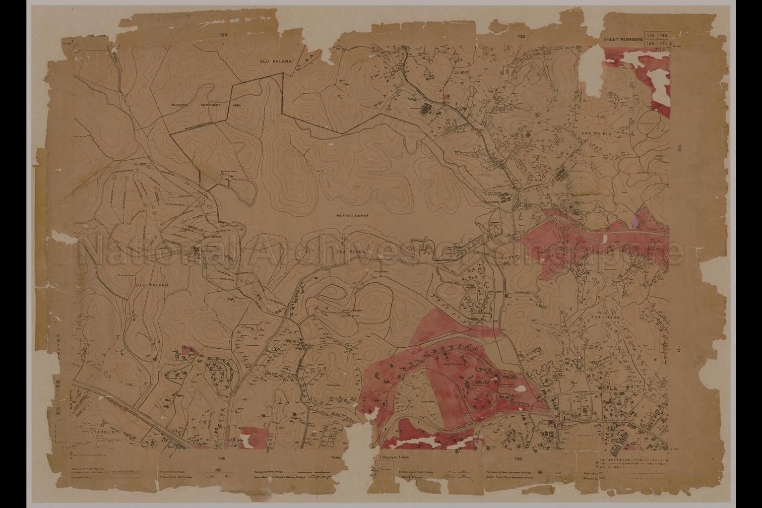 Singapore. Sheet Numbers 149/150/169/170 - Ulu Kalang ( …