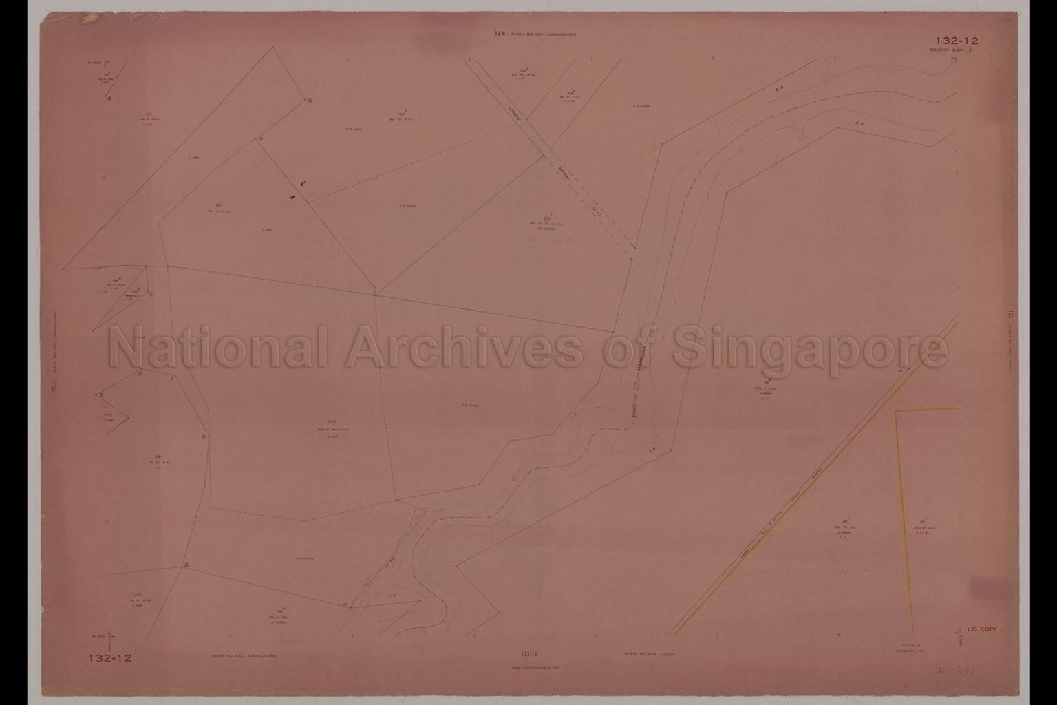 Singapore. Mukim Number XXII_Saranggong and Mukim Number  …