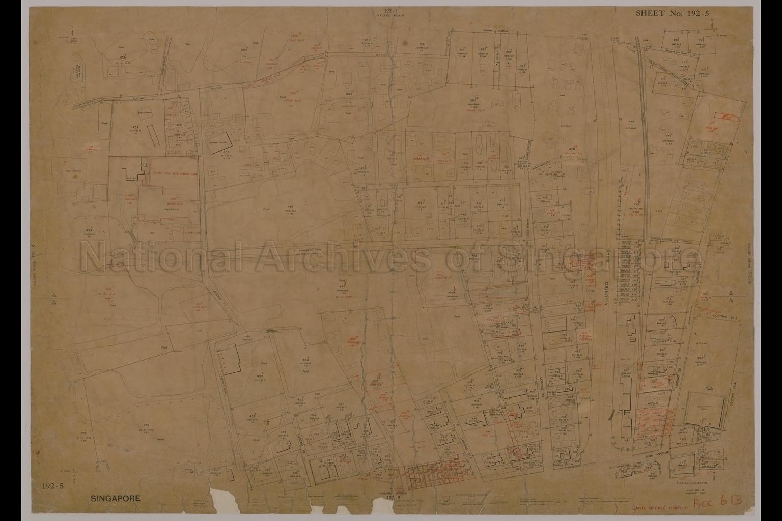 Singapore. Kalang (Kallang)  Mukim