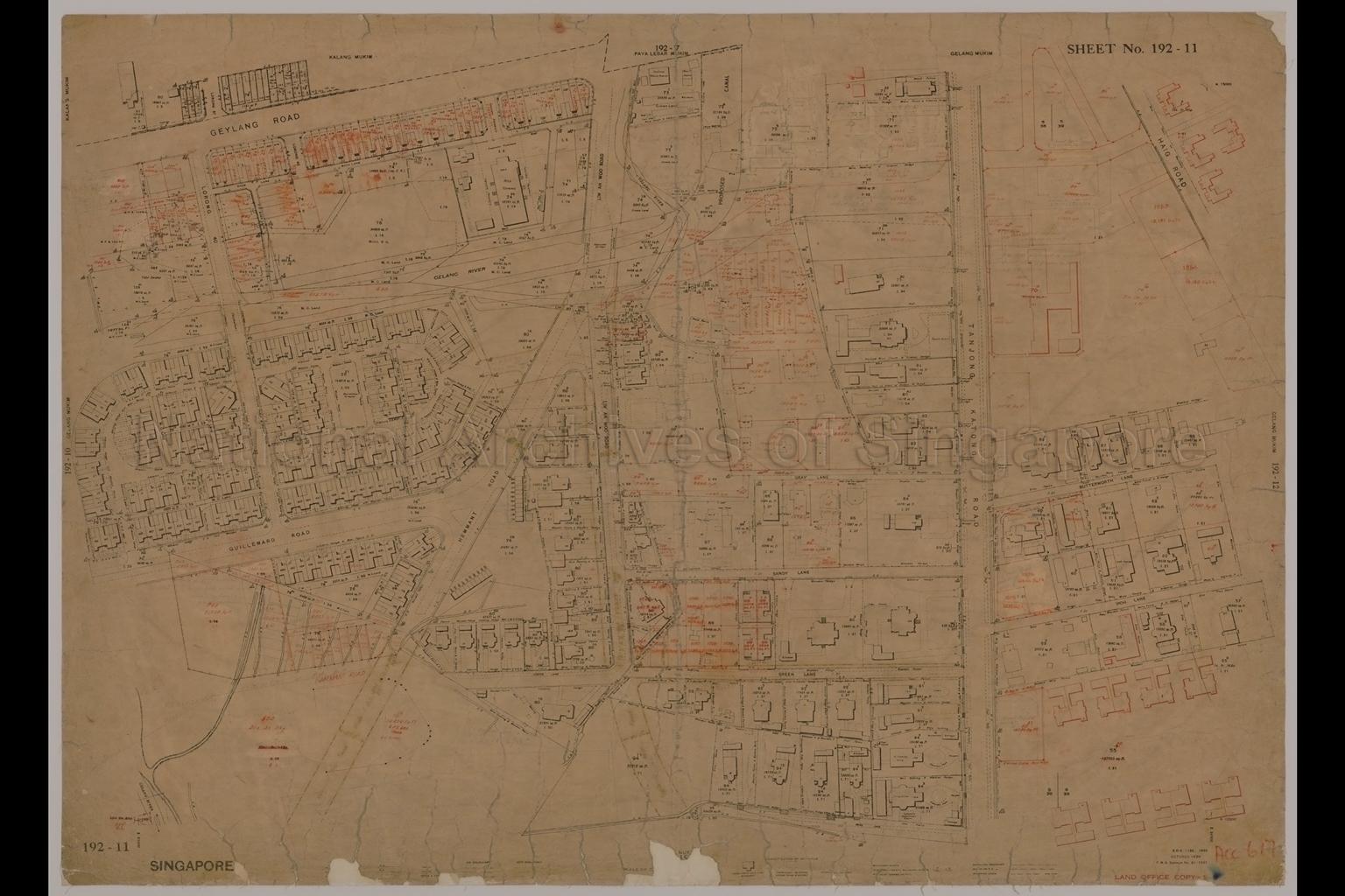 Singapore. Paya Lebar Mukim, Kalang Mukim, Gelang Mukim