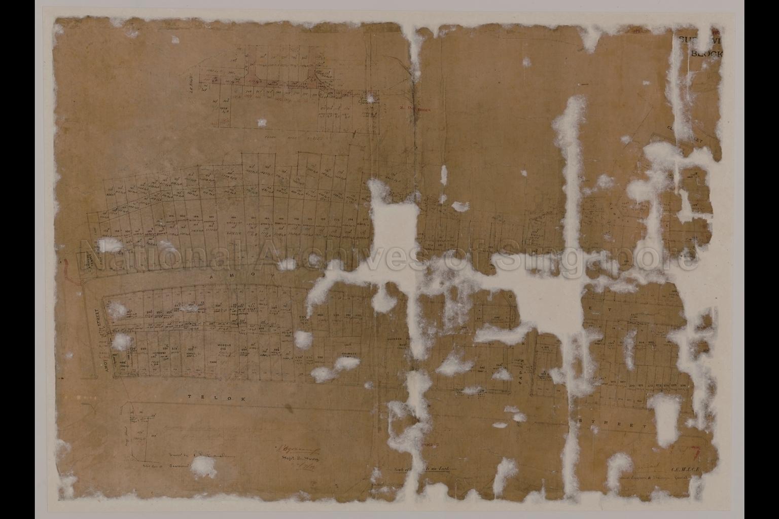 Singapore. Resurvey Town Subdivision No. 3. Block No. 8