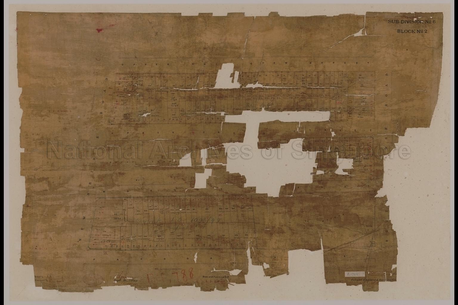 Singapore. Resurvey Town Subdivision No. 6. Block No. 2