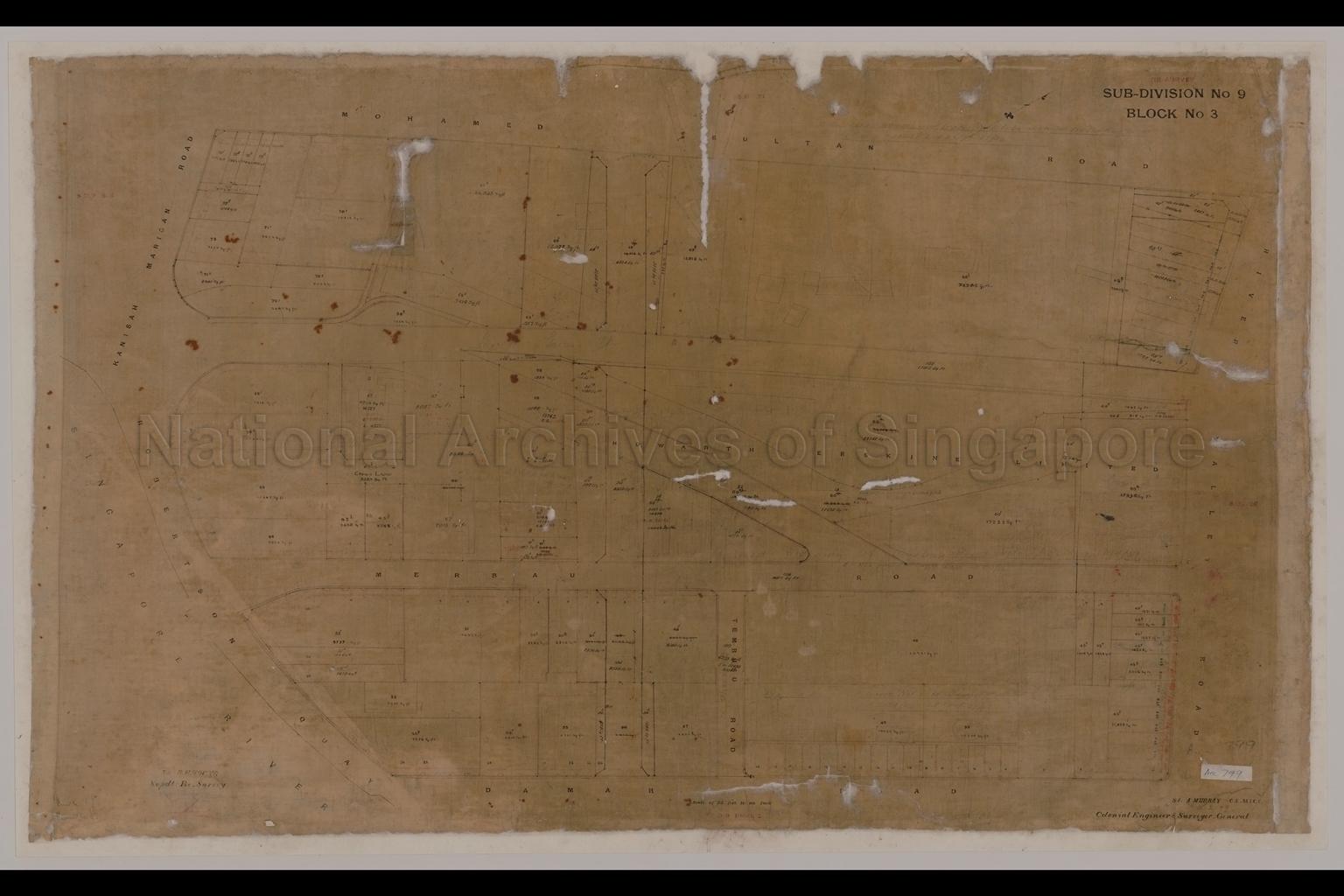 Singapore. Resurvey Town Subdivision No. 9. Block No. 3