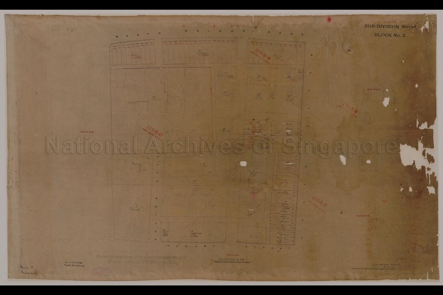 Singapore. Resurvey Town Subdivision No. 14. Block No. 2