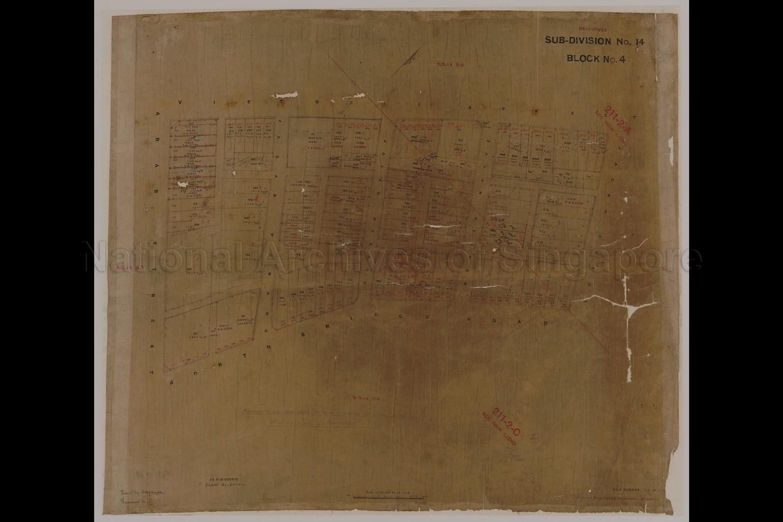 Singapore. Resurvey Town Subdivision No. 14. Block No. 4