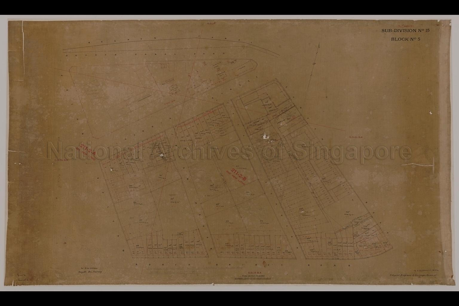 Singapore. Resurvey Town Subdivision No. 15. Block No. 5