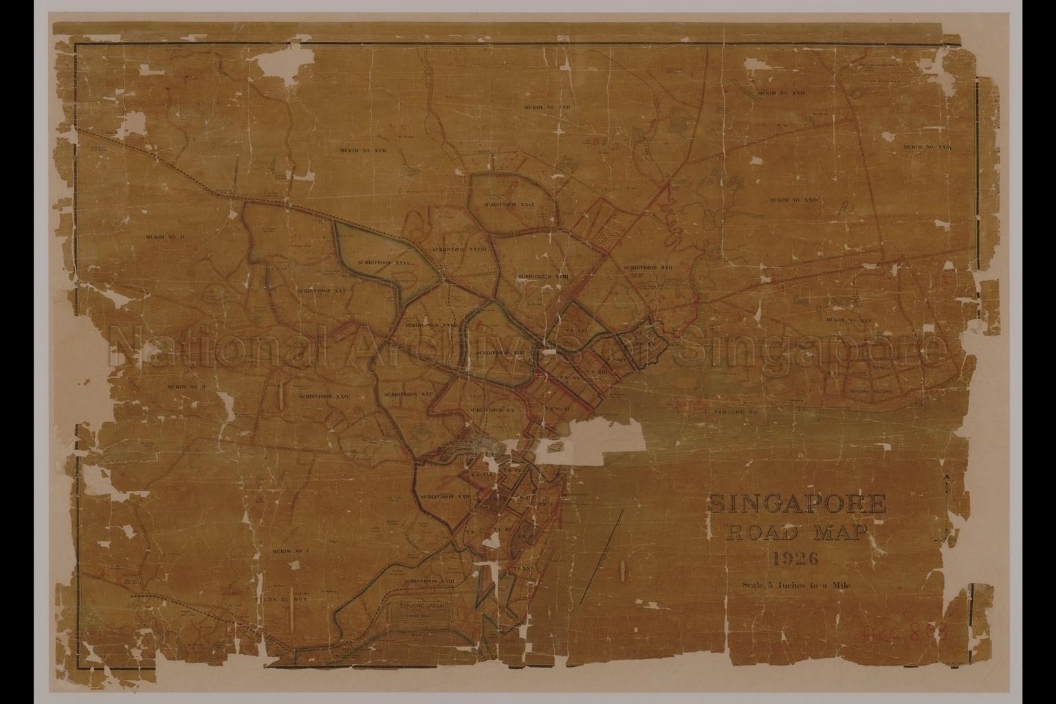Singapore Road Map 1926