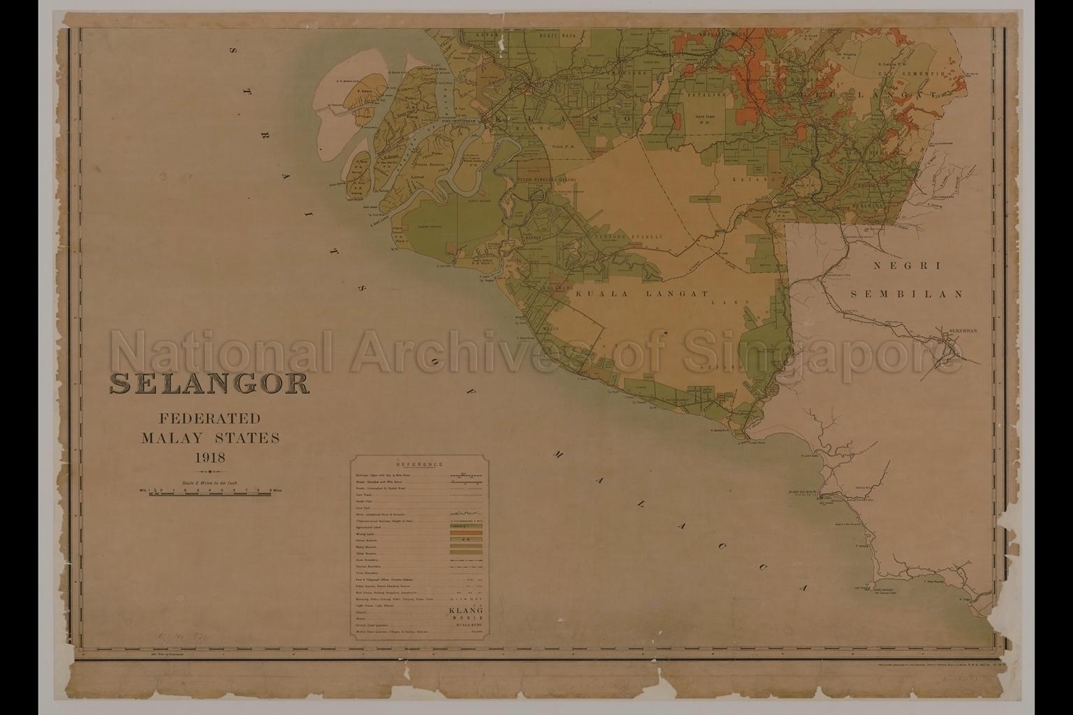 Selangor, Federated Malay States 1918