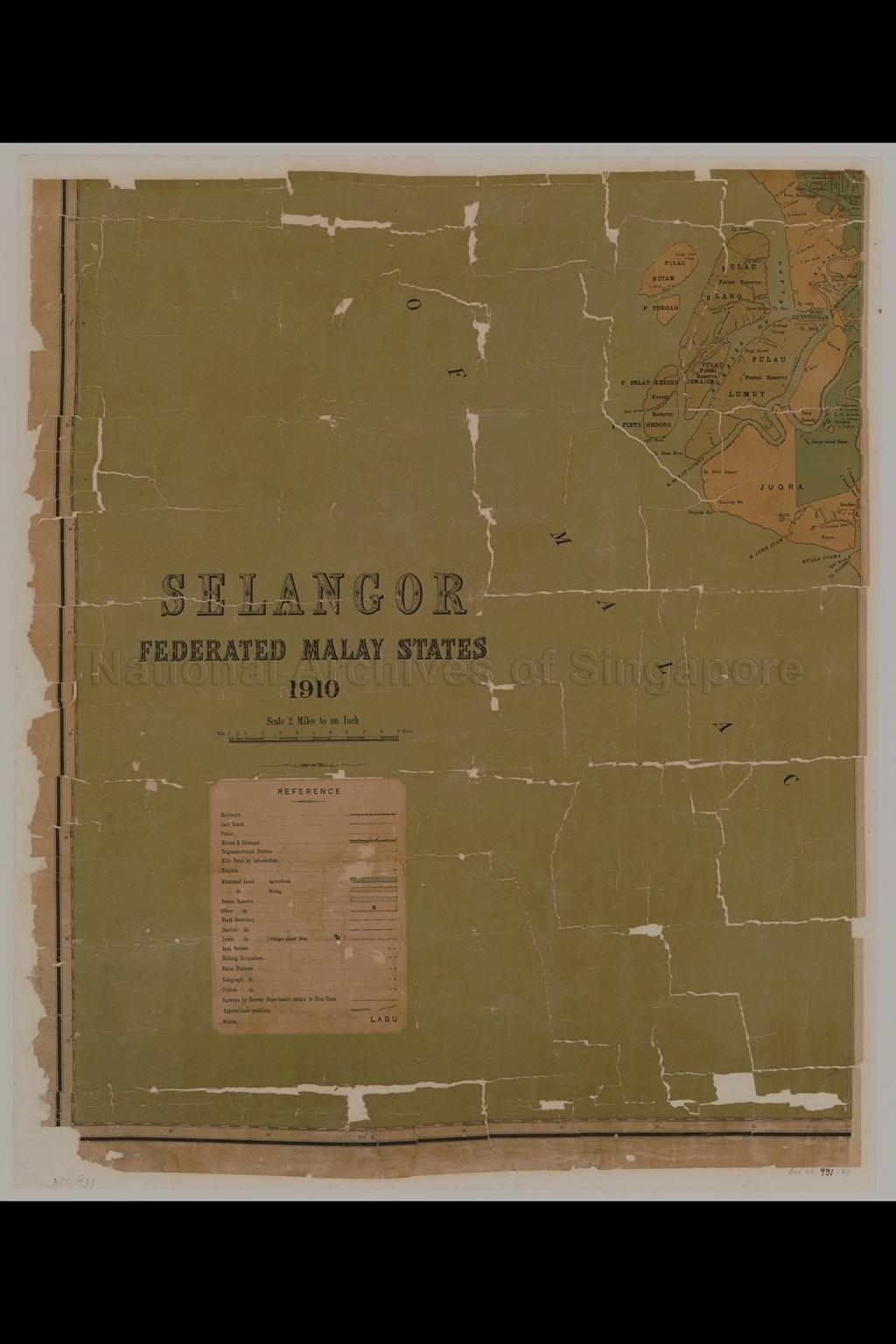 Selangor, Federated Malay States 1912