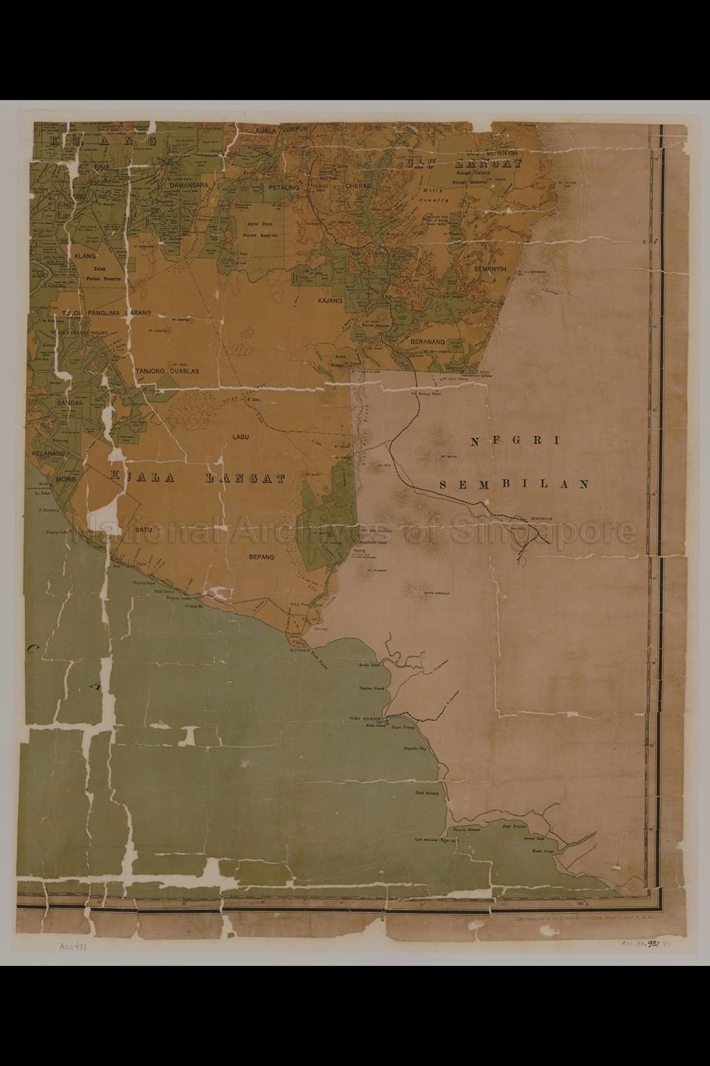 Selangor, Federated Malay States 1913