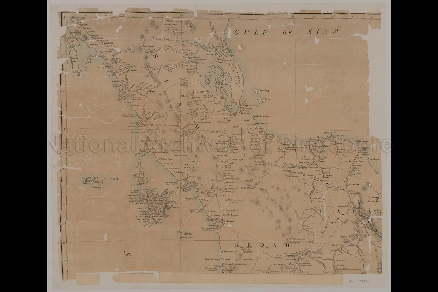 Map Of The Malay Peninsula 1891