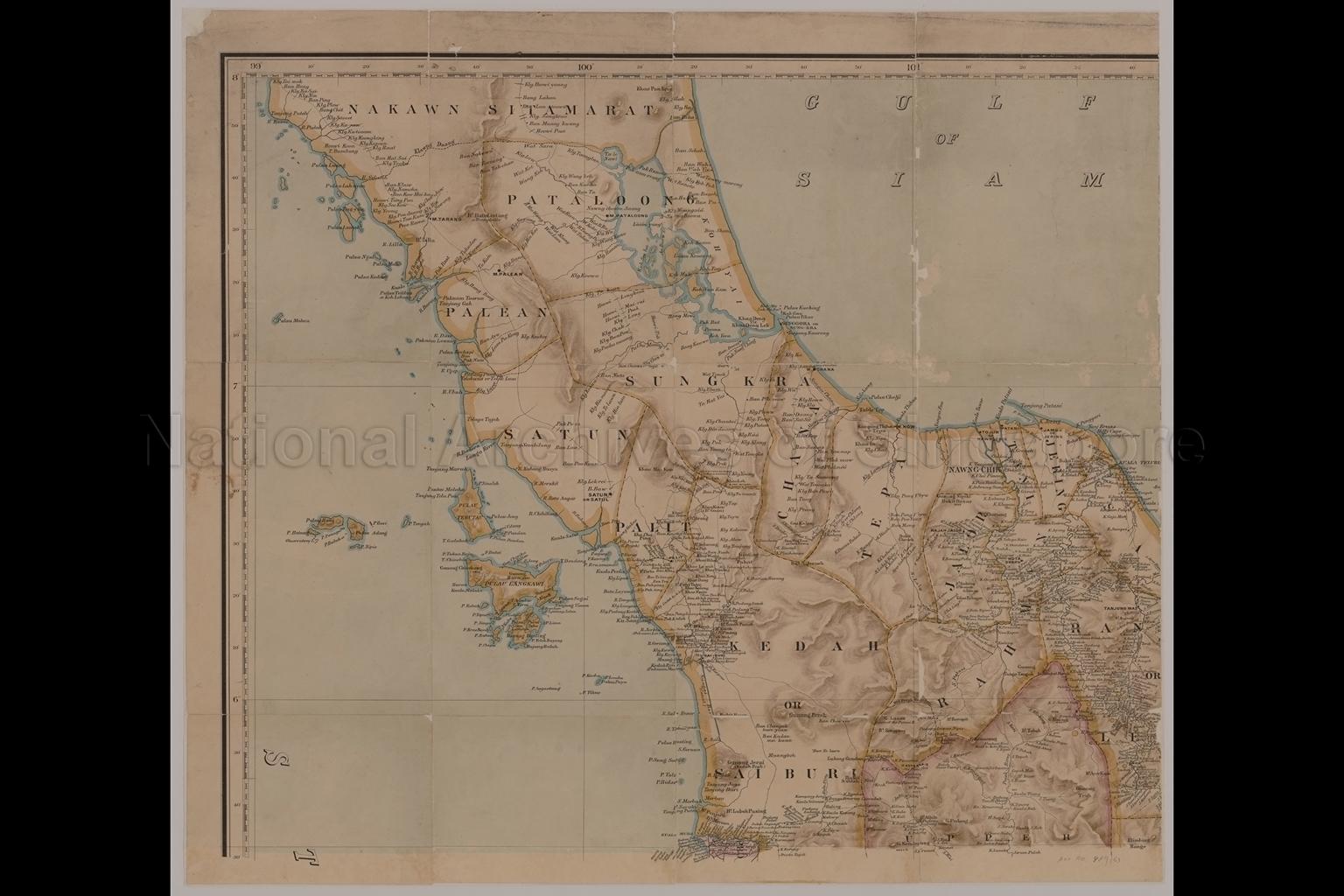 A Map Of The Malay Peninsula 1898