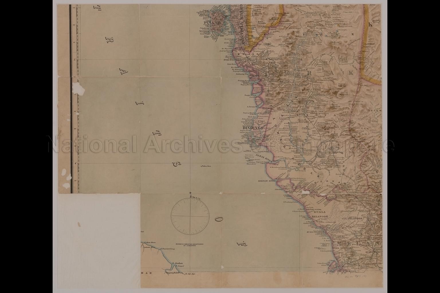 A Map Of The Malay Peninsula 1898