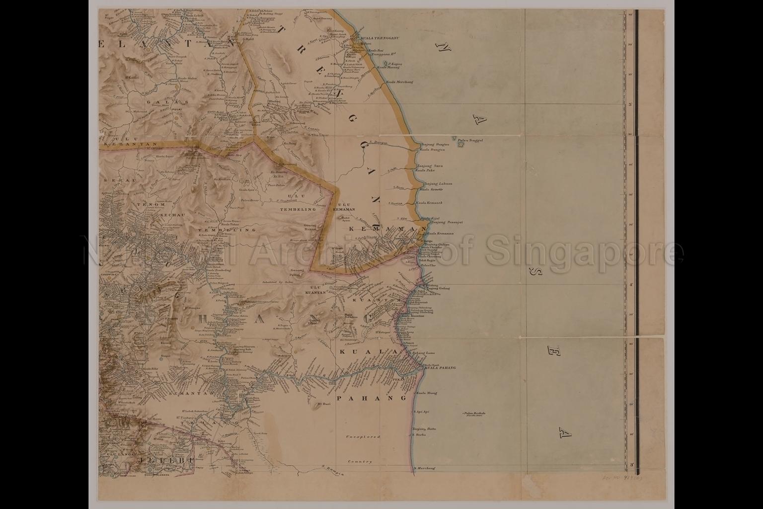 A Map Of The Malay Peninsula 1898