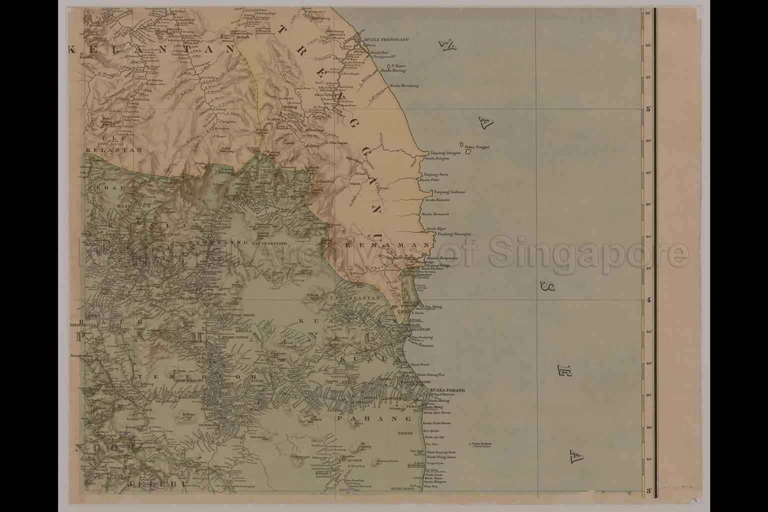 A Map Of The Malay Peninsula