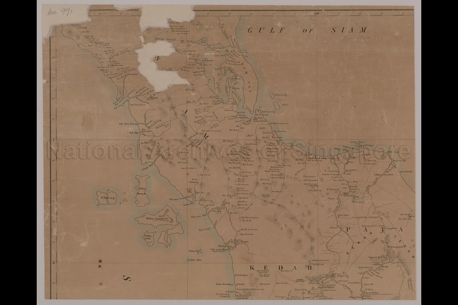Map Of The Malay Peninsula 1887