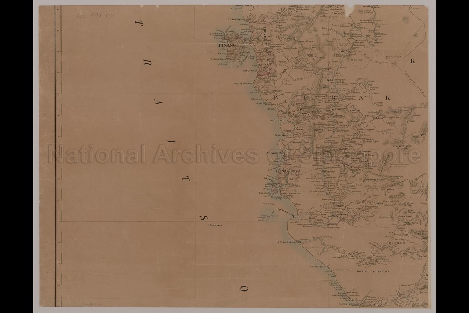 Map Of The Malay Peninsula 1887