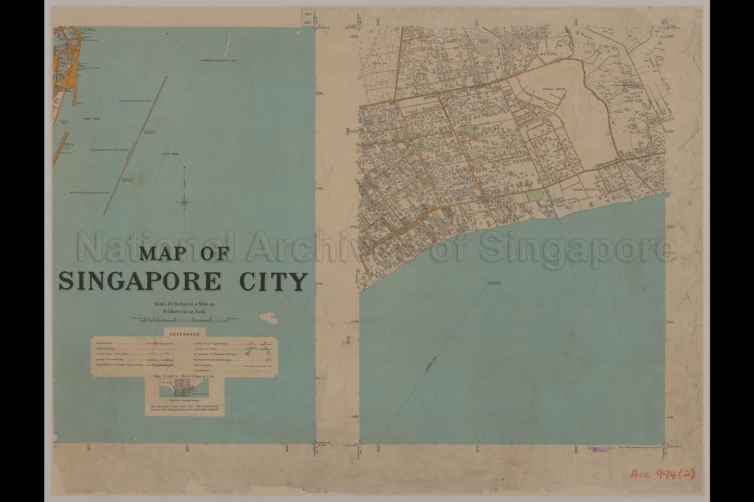Map of Singapore City