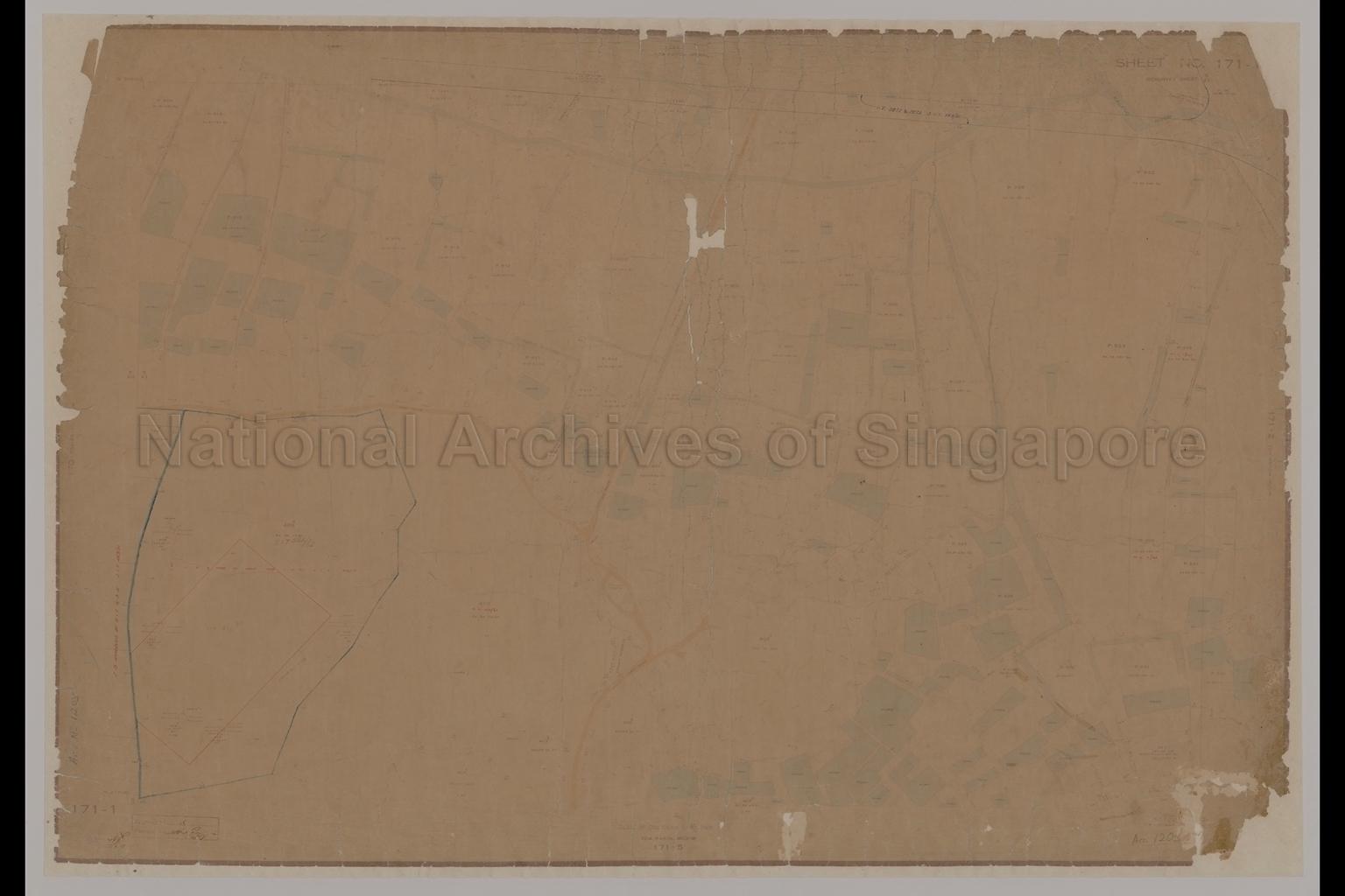 Singapore - Sheet 171-1 Toa Payoh Mukim